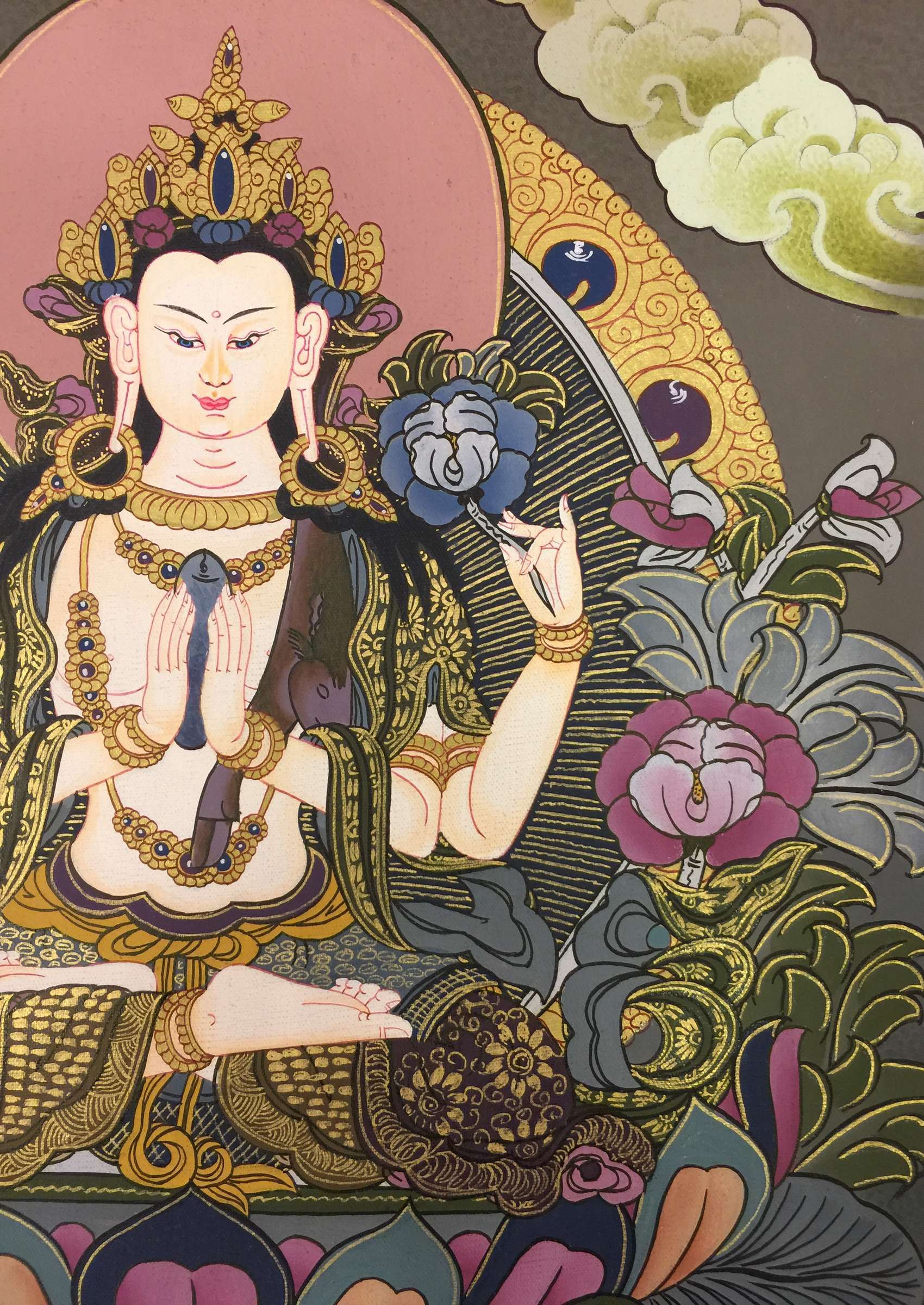 Tibetan Thangka <span Style=