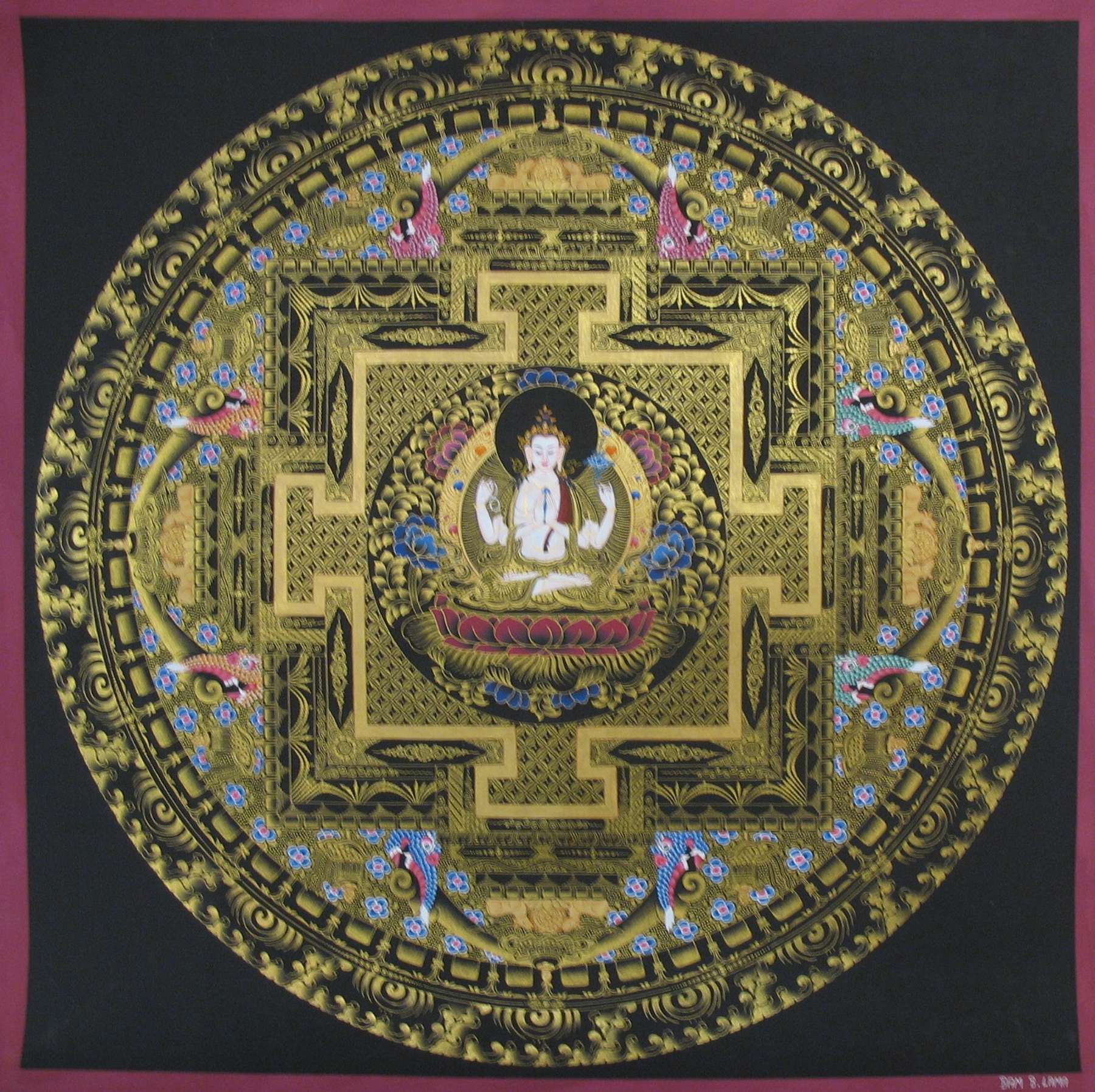 Tibetan Thangka <span Style=