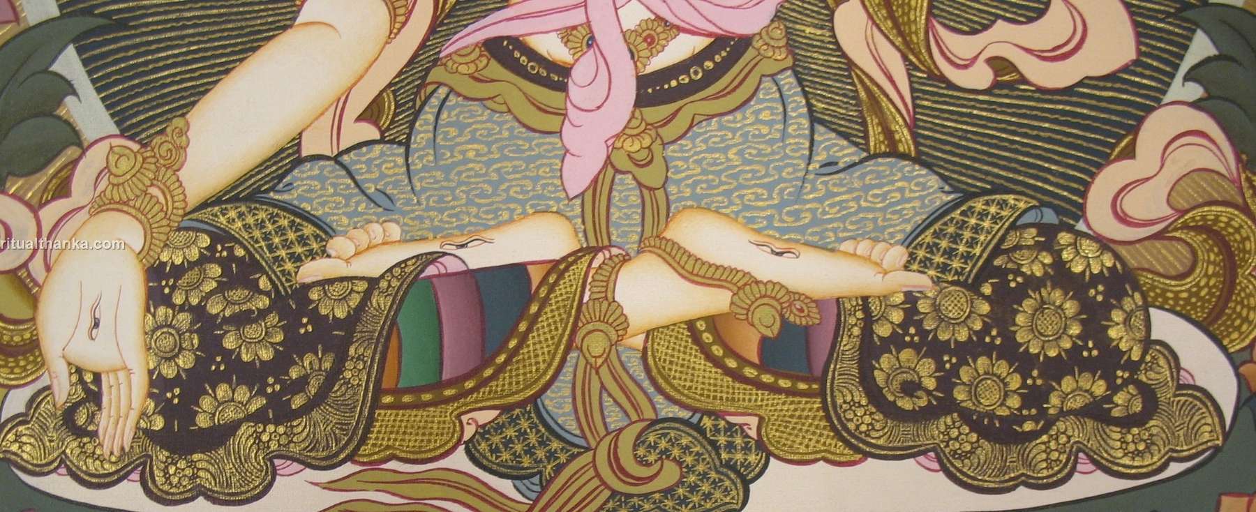 Tibetan Thangka <span Style=