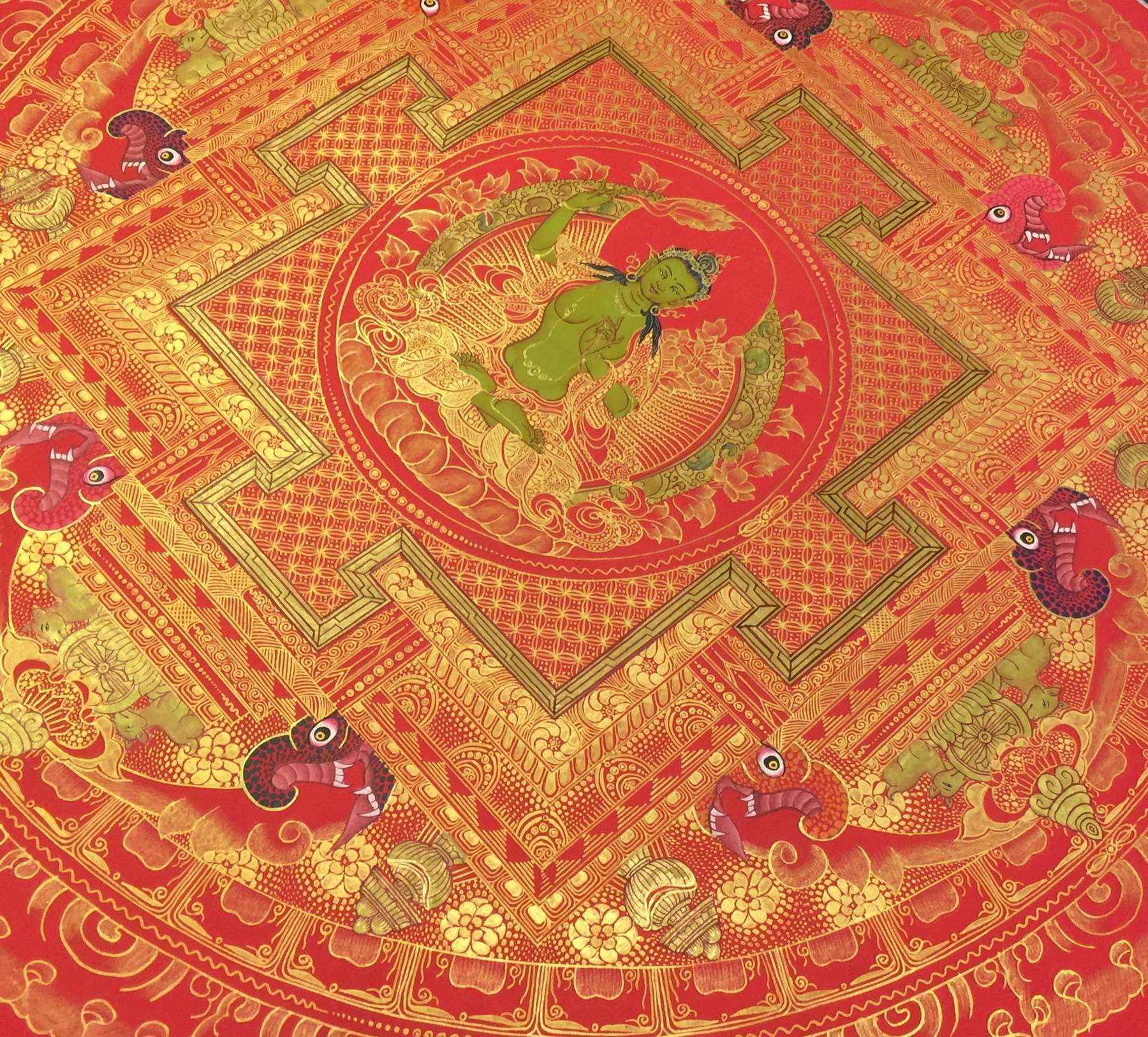 Tibetan Thangka <span Style=