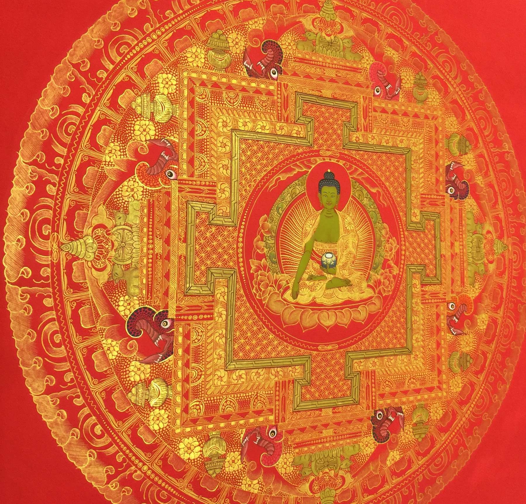 Tibetan Thangka <span Style=