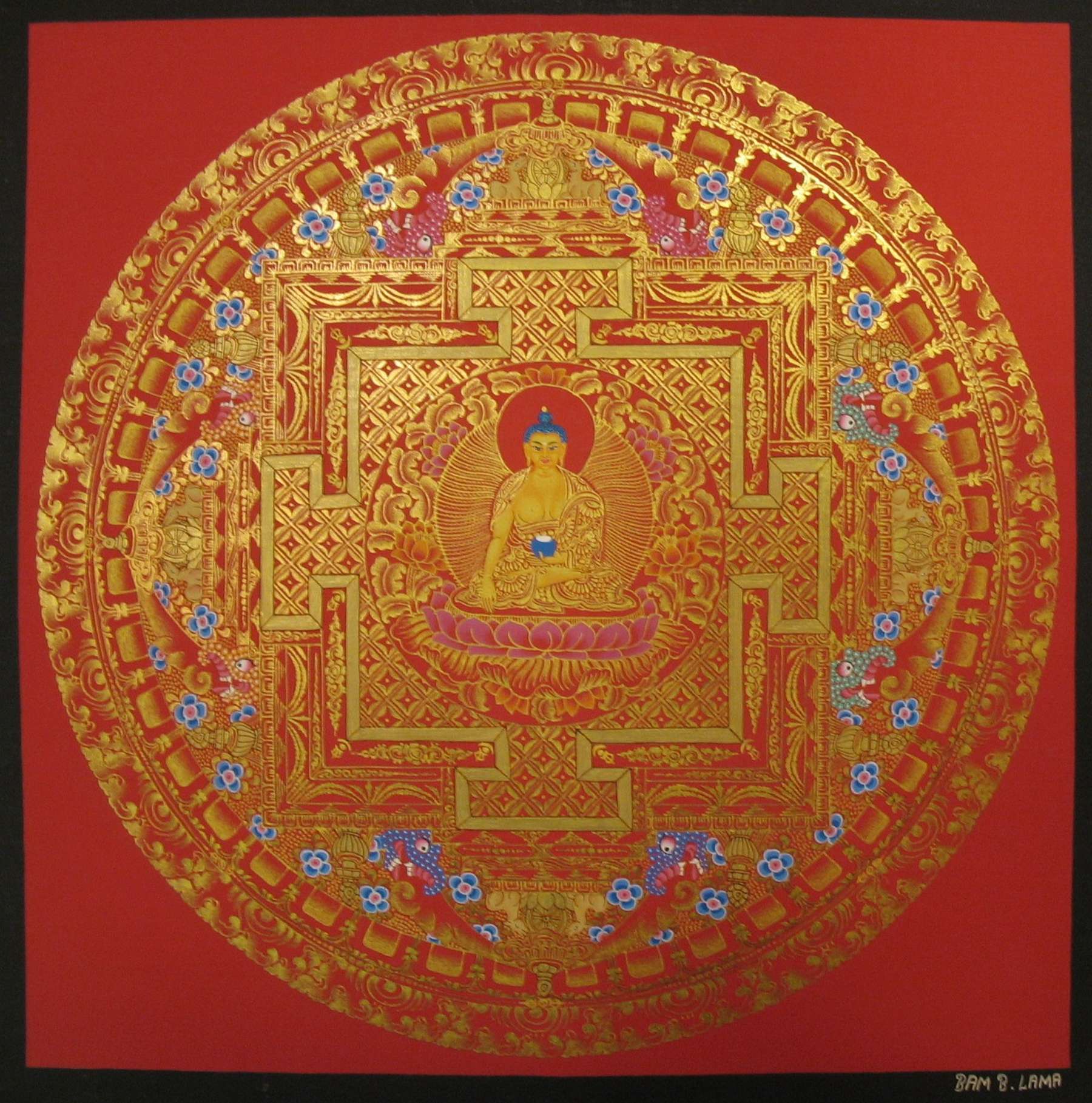 Tibetan Thangka <span Style=