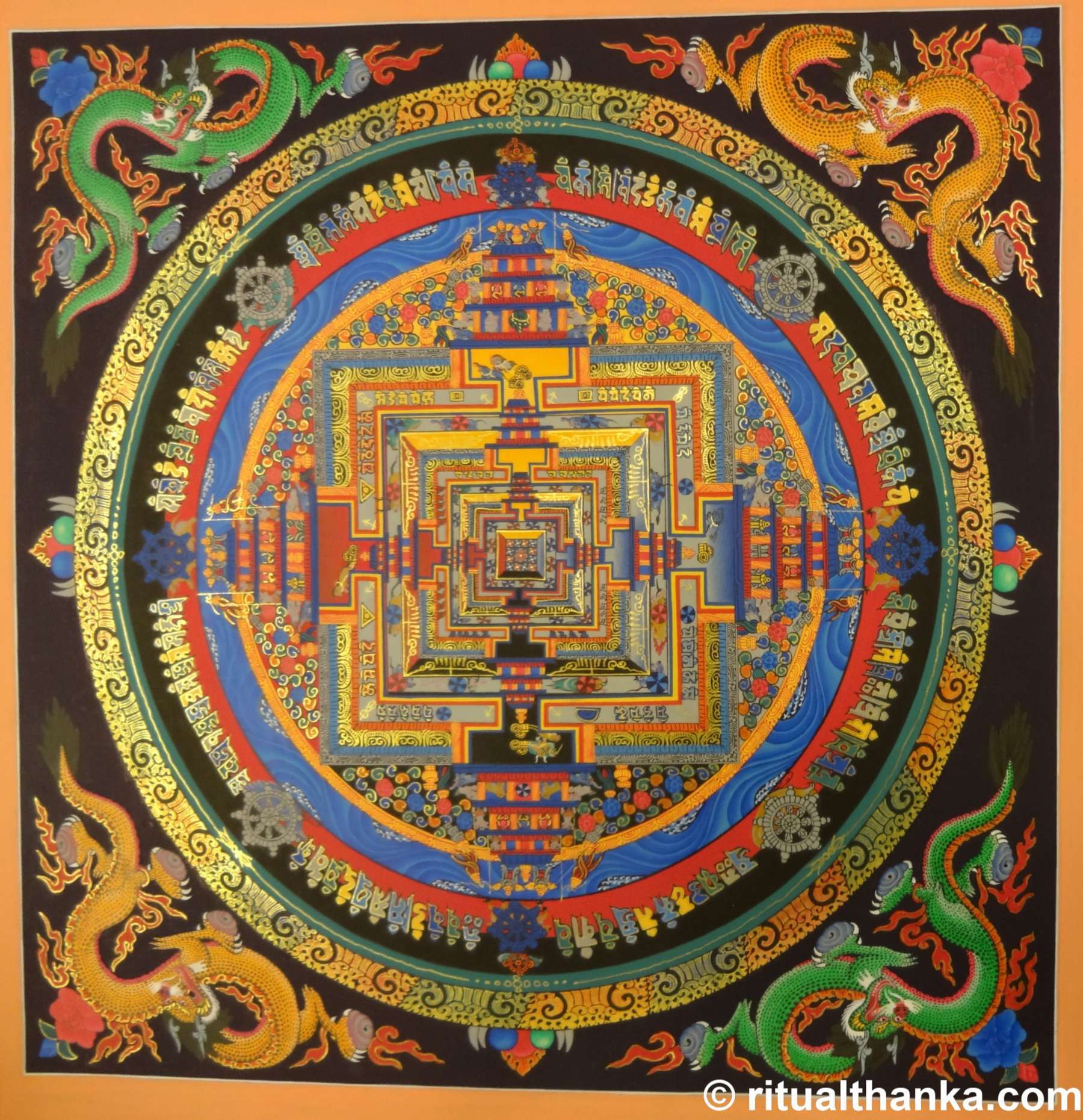 Tibetan Thangka <span Style=