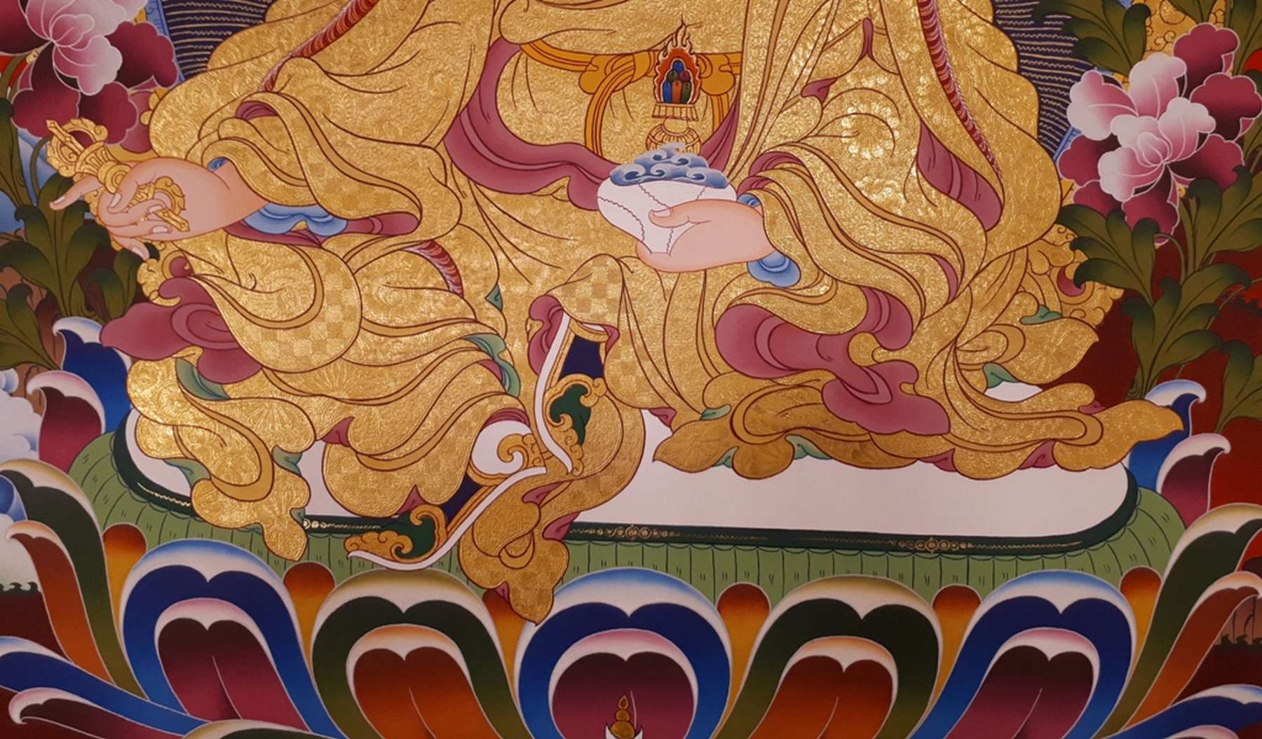 Tibetan Thangka <span Style=