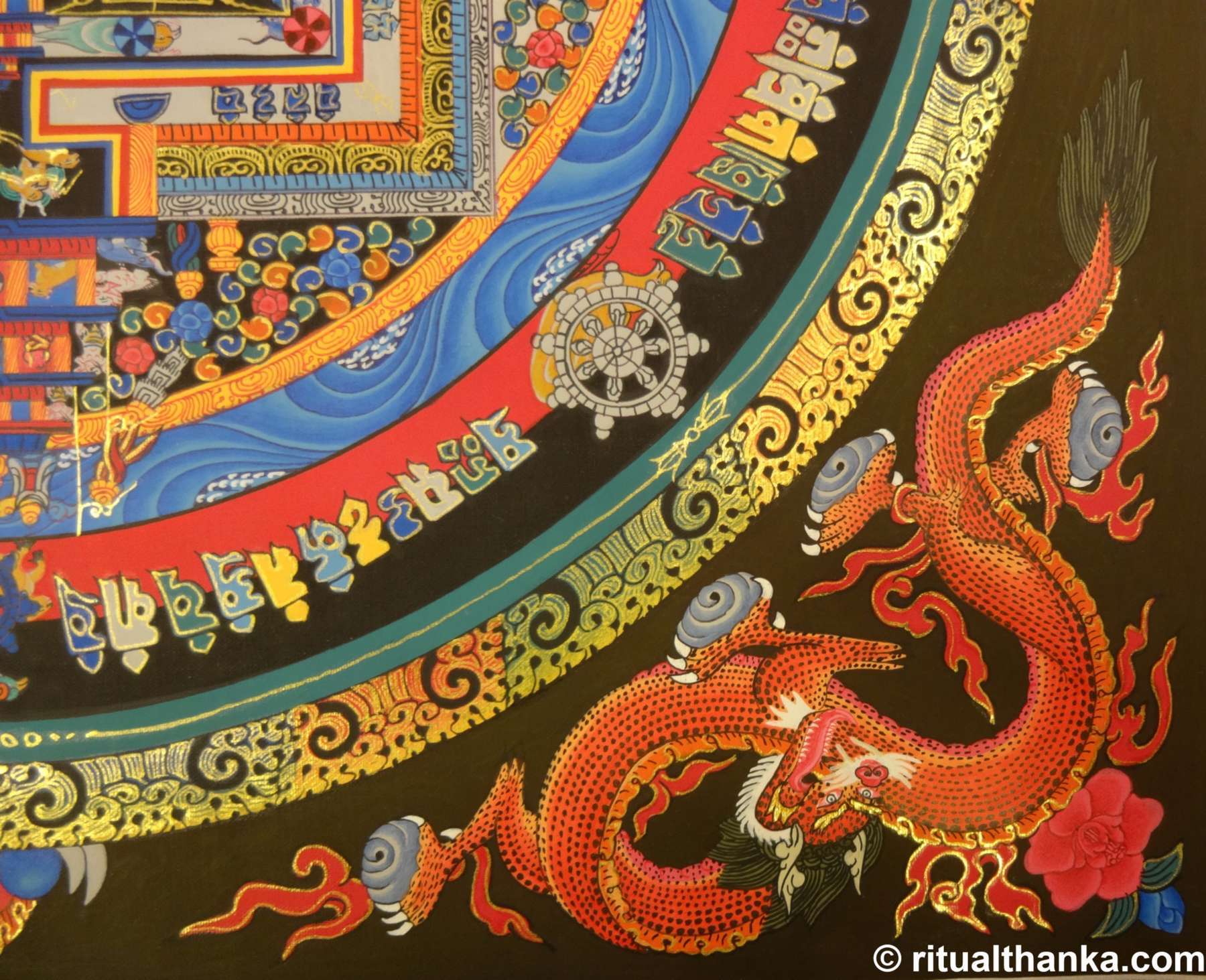 Tibetan Thangka <span Style=