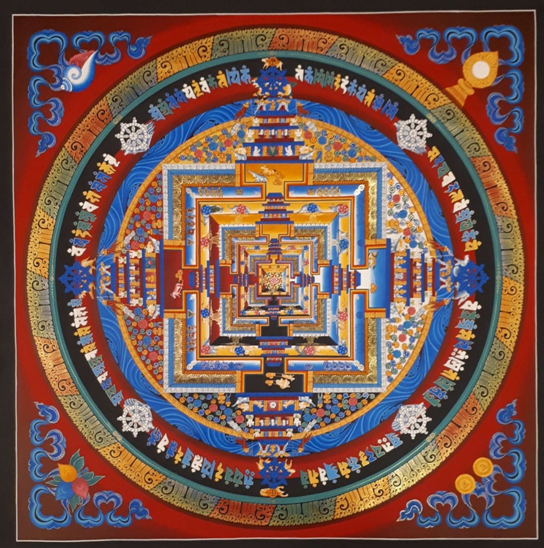 Tibetan Thangka <span Style=