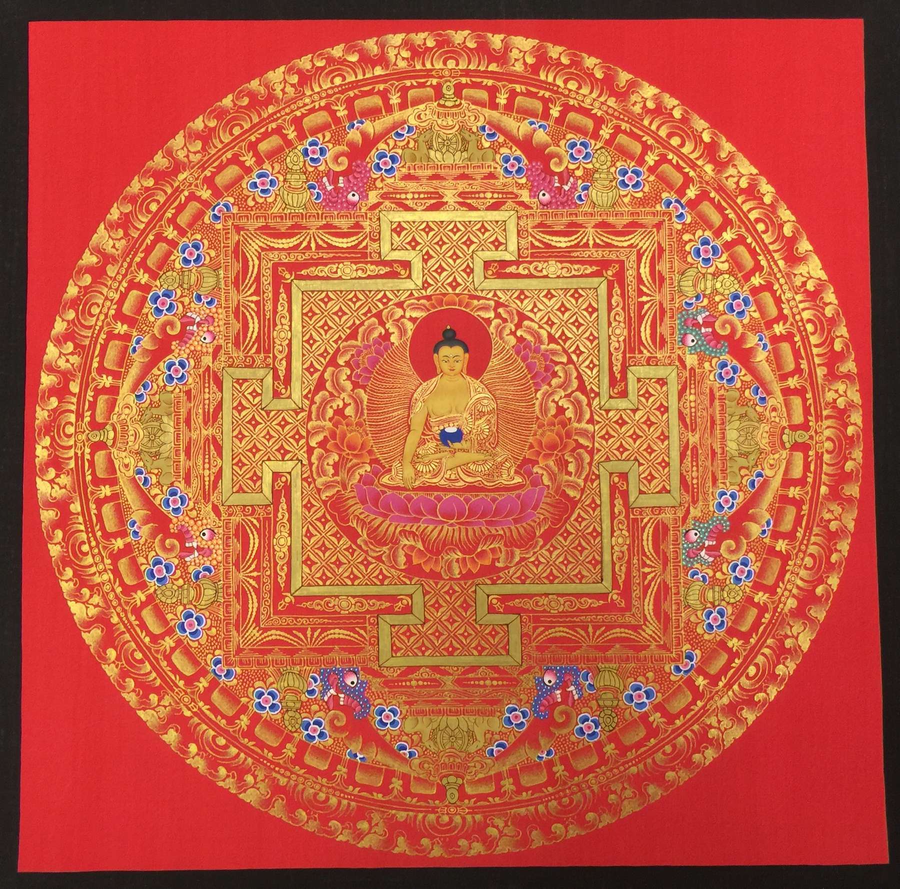 Tibetan Thangka <span Style=