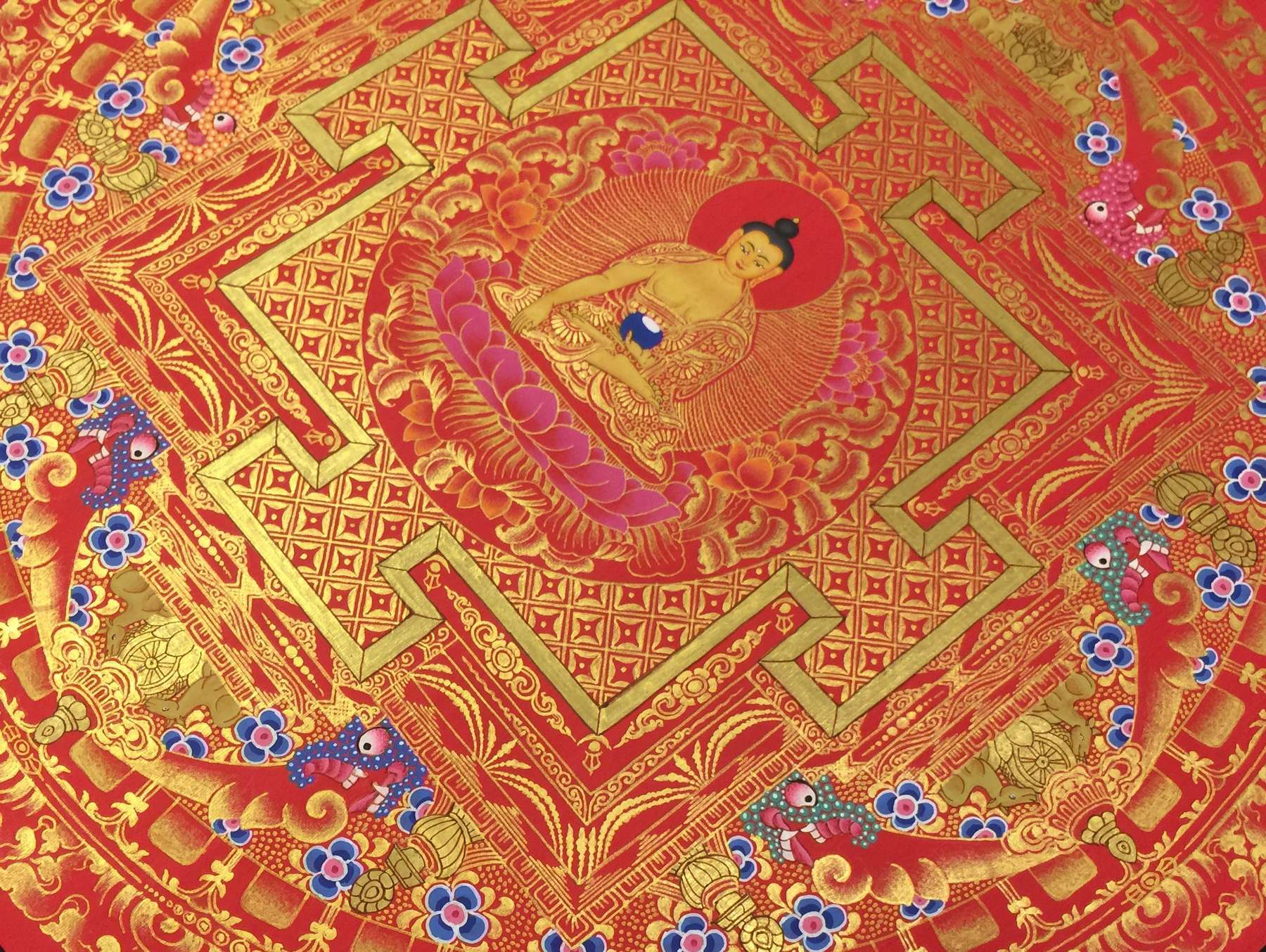 Tibetan Thangka <span Style=