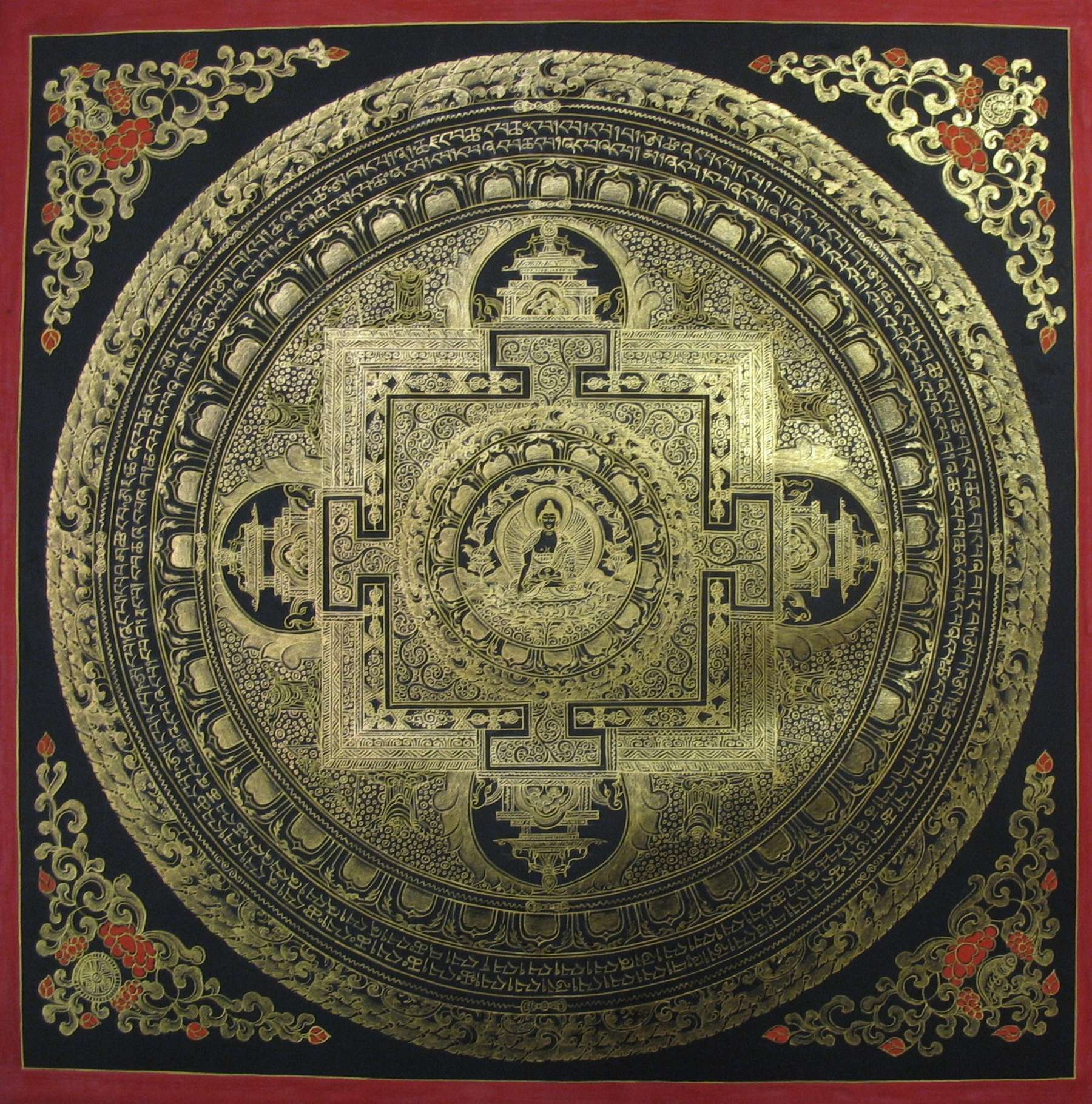 Tibetan Thangka <span Style=