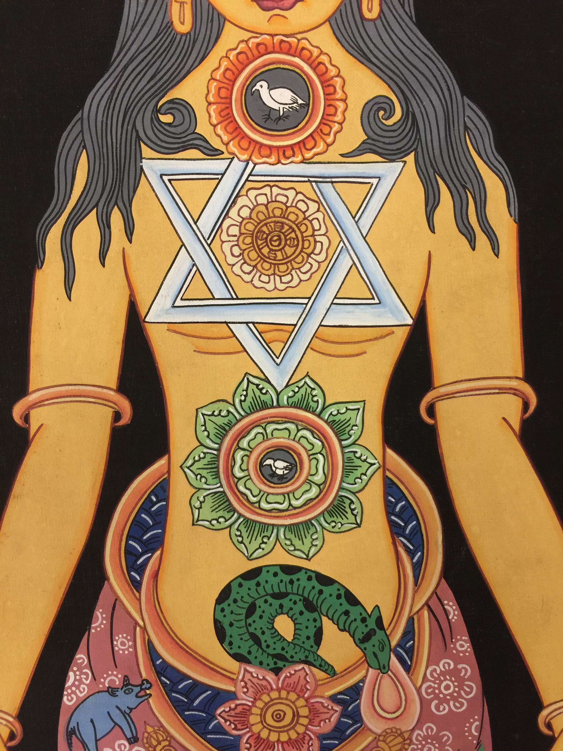 Tibetan Thangka <span Style=