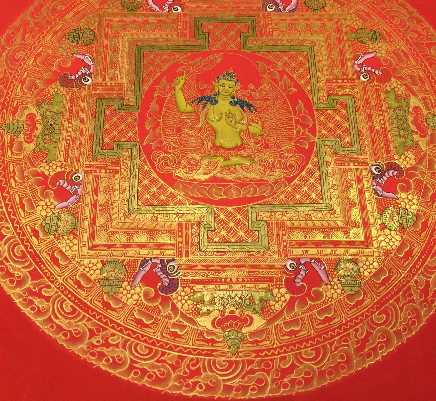 Tibetan Thangka <span Style=