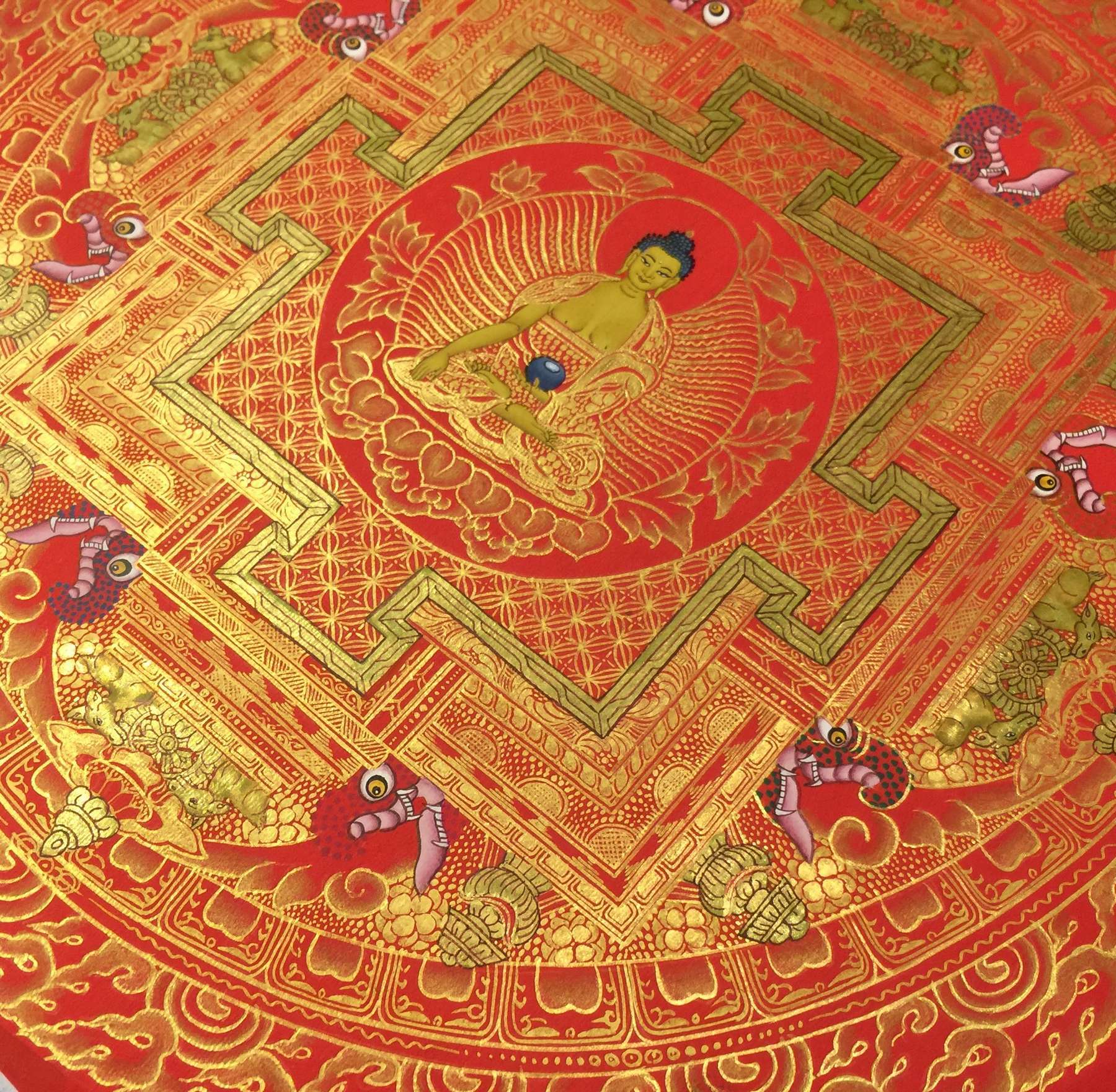 Tibetan Thangka <span Style=