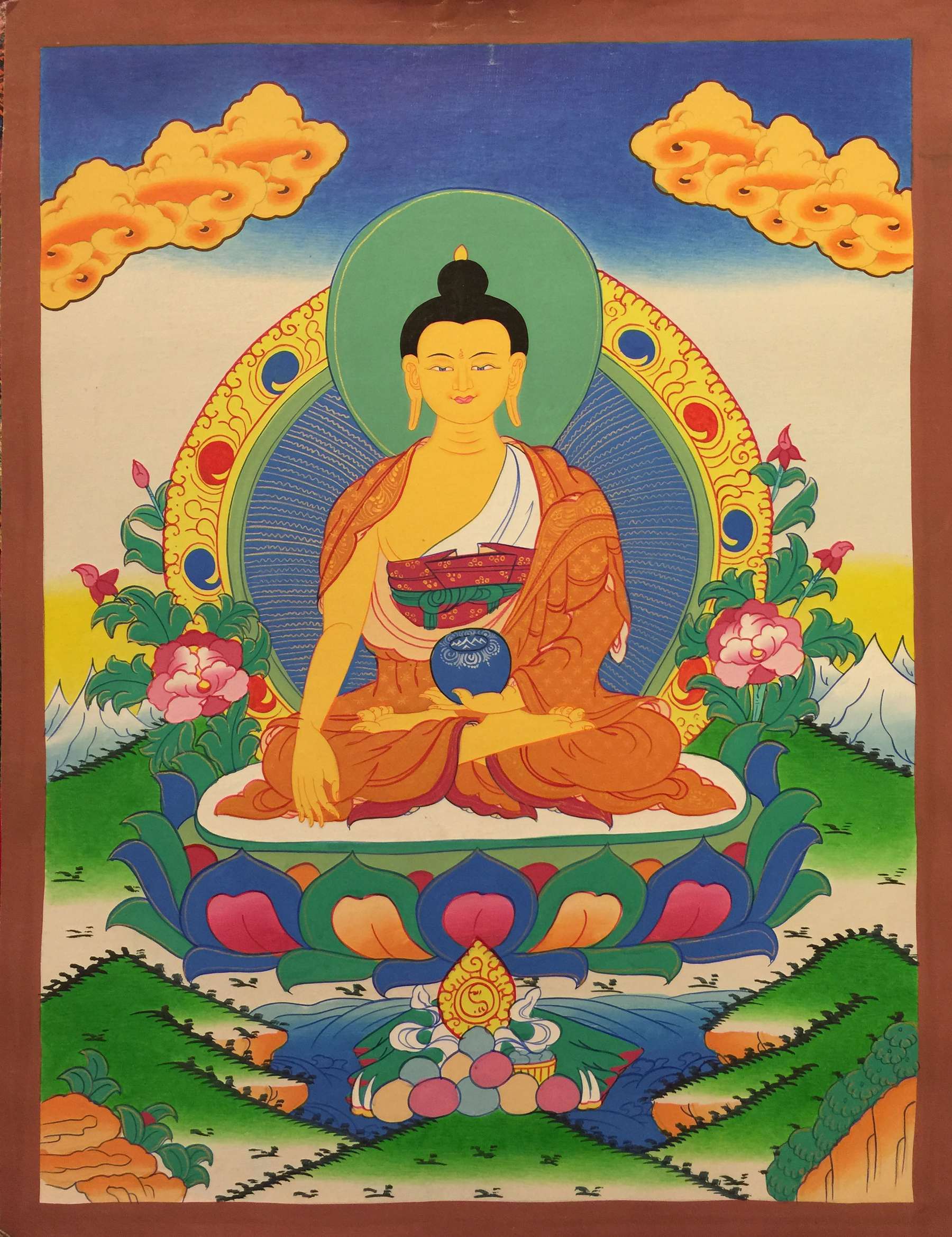 Tibetan Thangka <span Style=