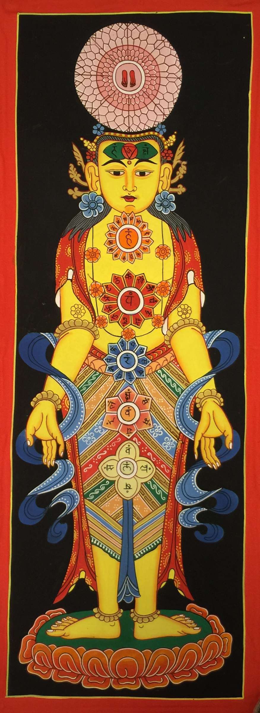 Tibetan Thangka Of Small Samadhi