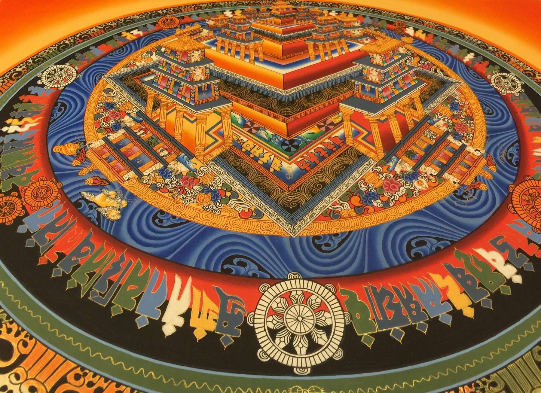 Tibetan Thangka <span Style=