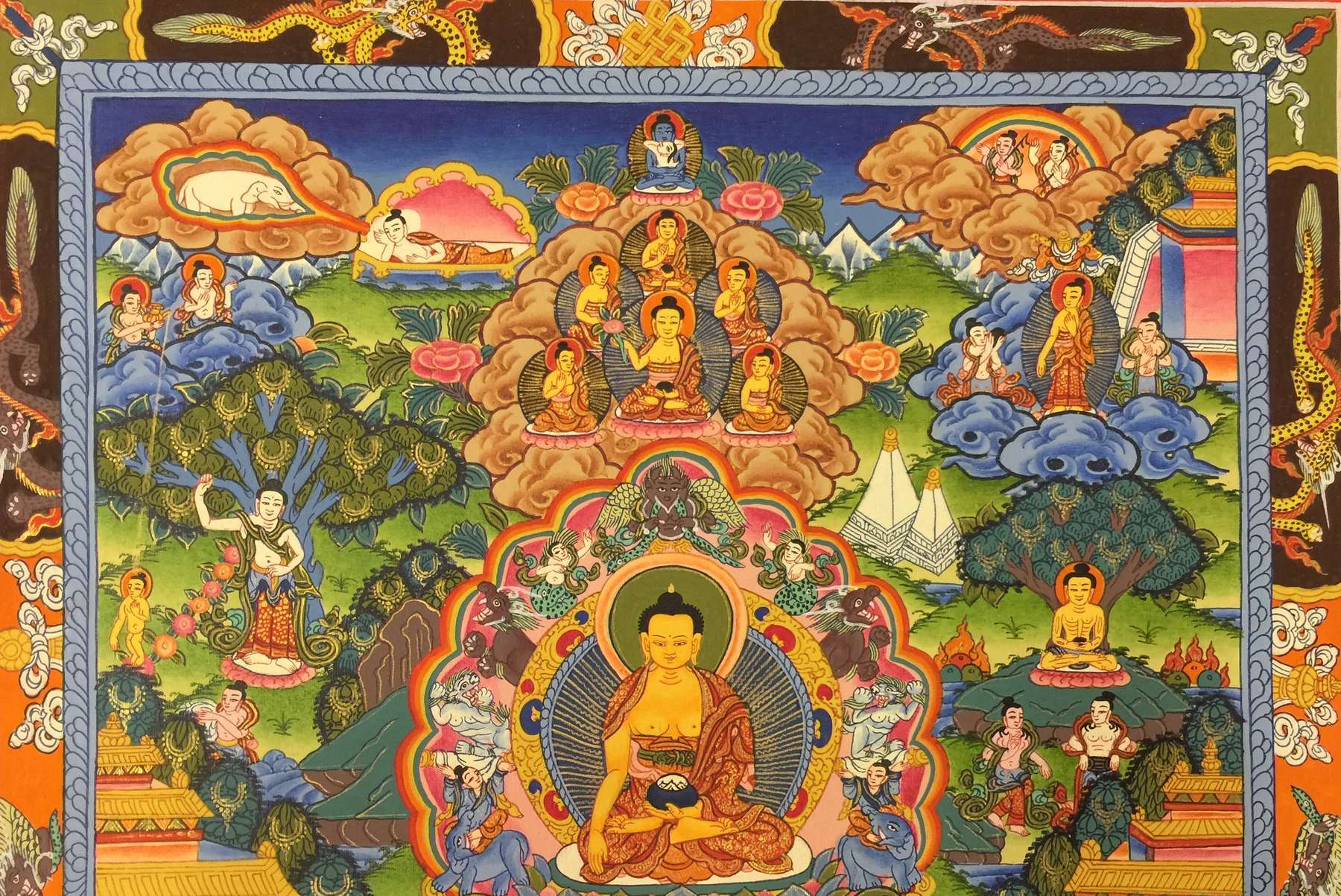 Tibetan Thangka <span Style=