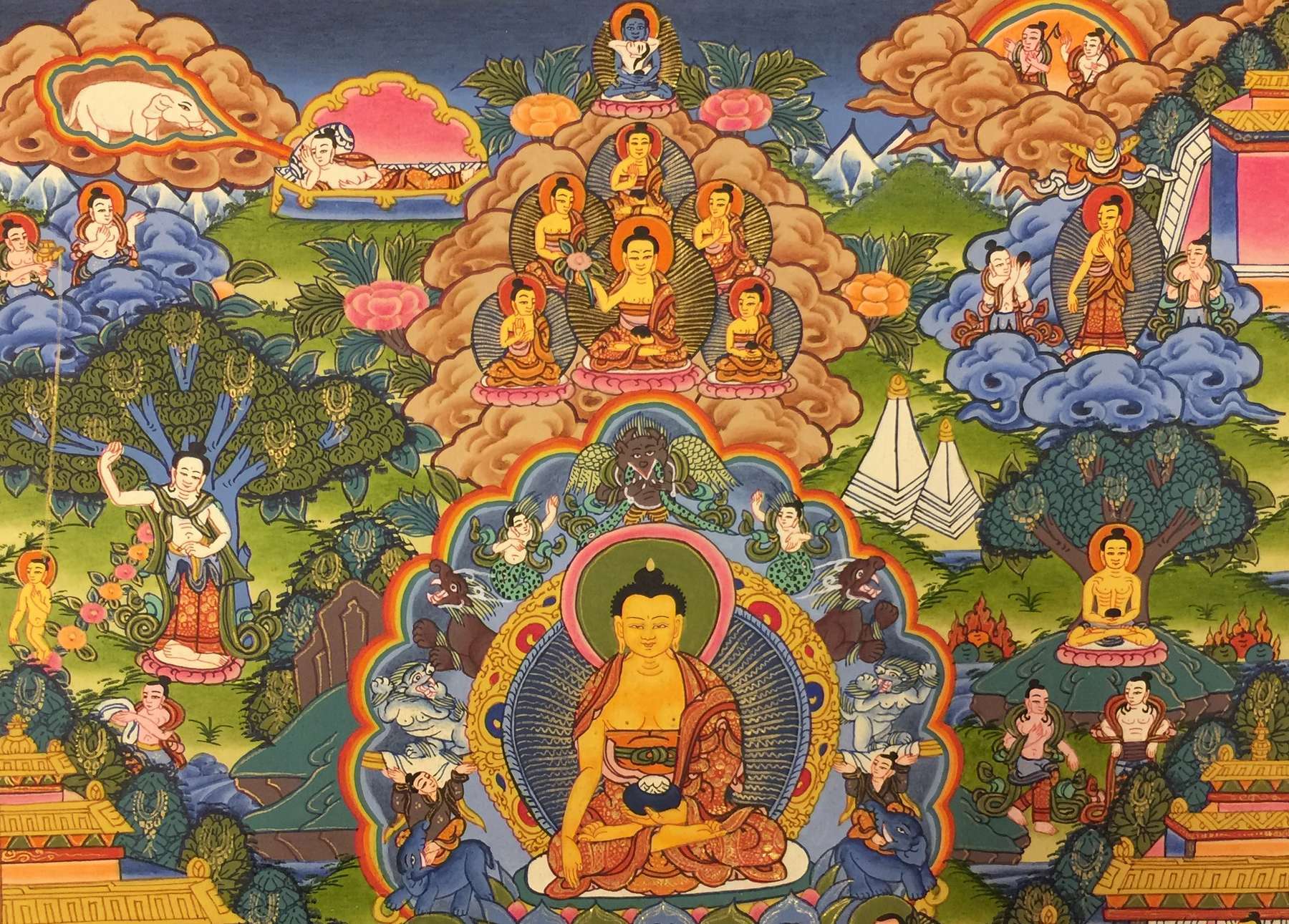 Tibetan Thangka <span Style=