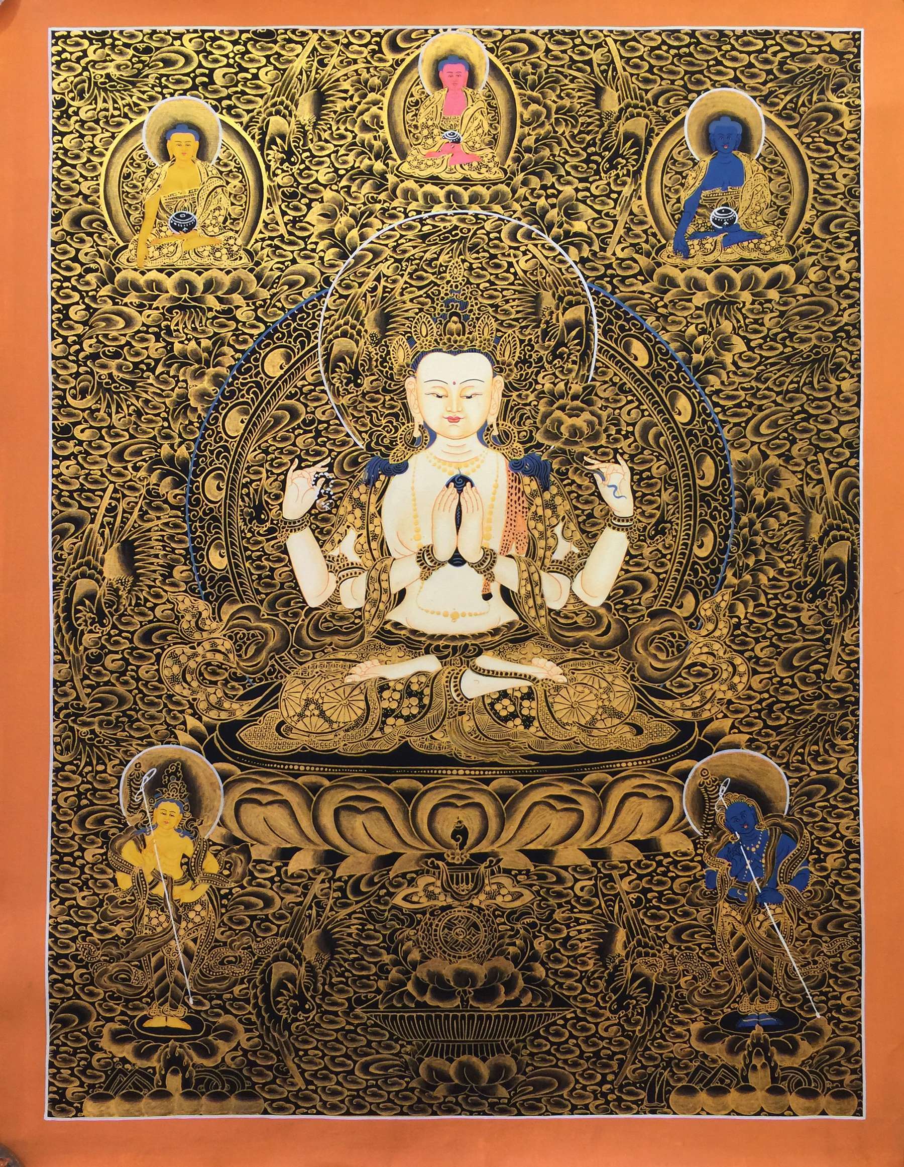 Tibetan Thangka <span Style=