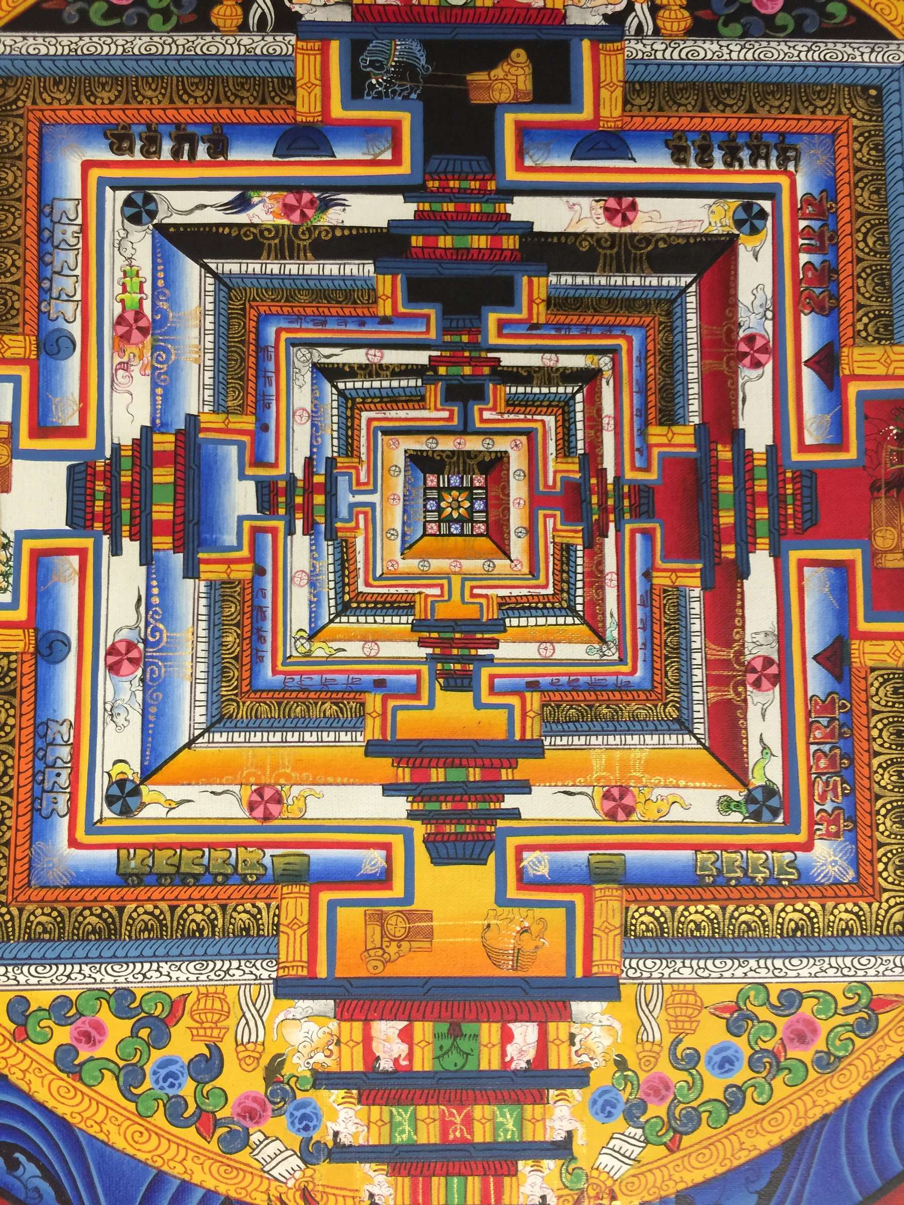 Tibetan Thangka <span Style=