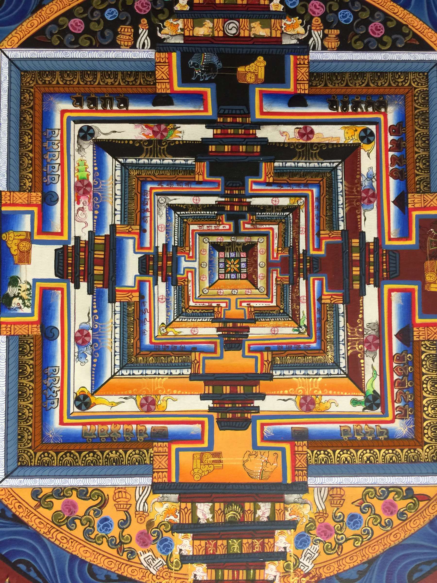 Tibetan Thangka <span Style=