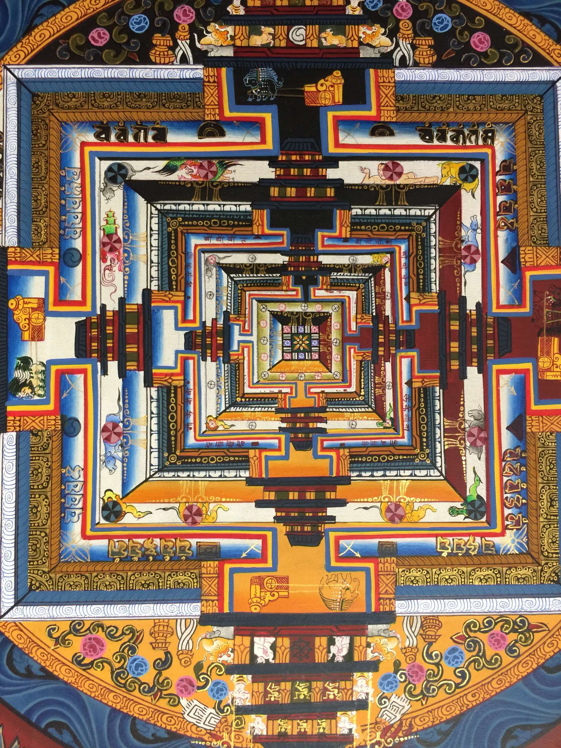 Tibetan Thangka <span Style=