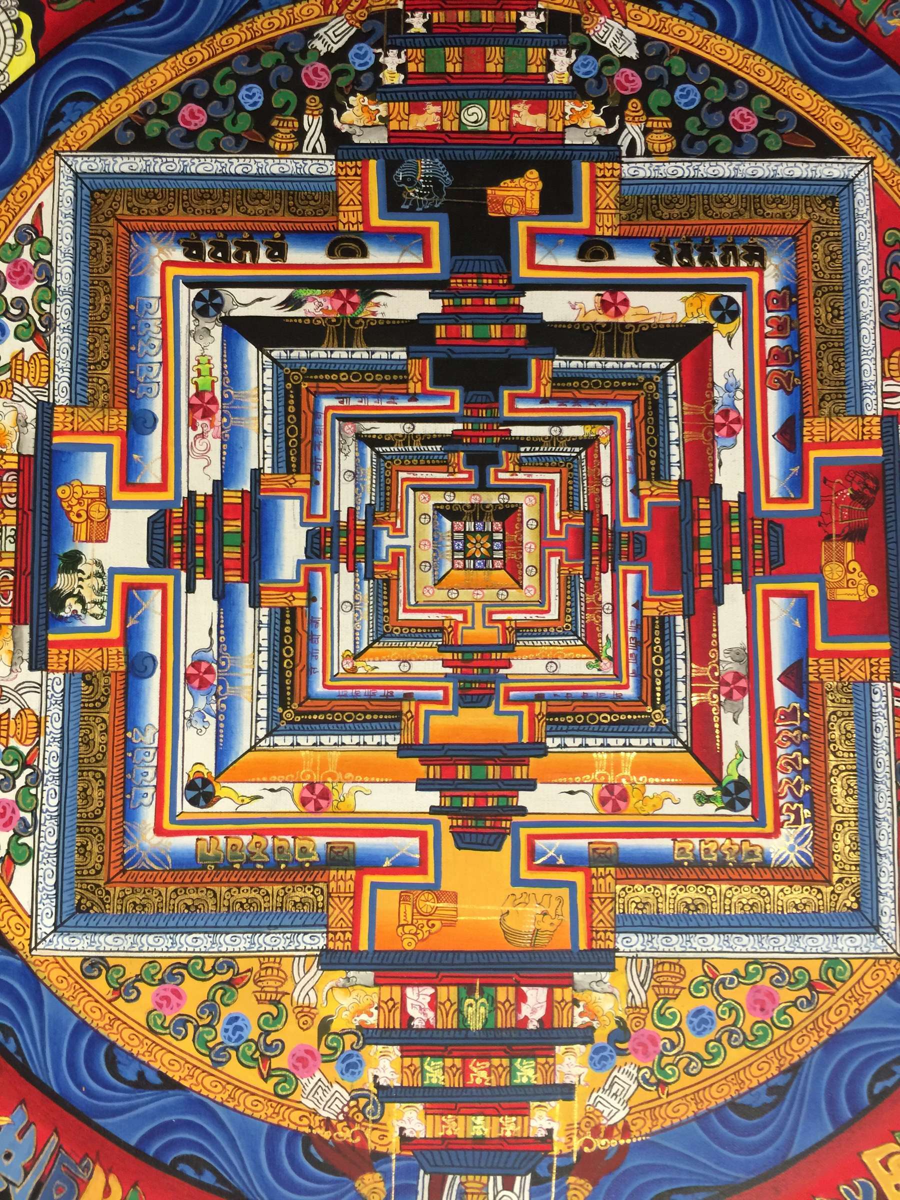 Tibetan Thangka <span Style=