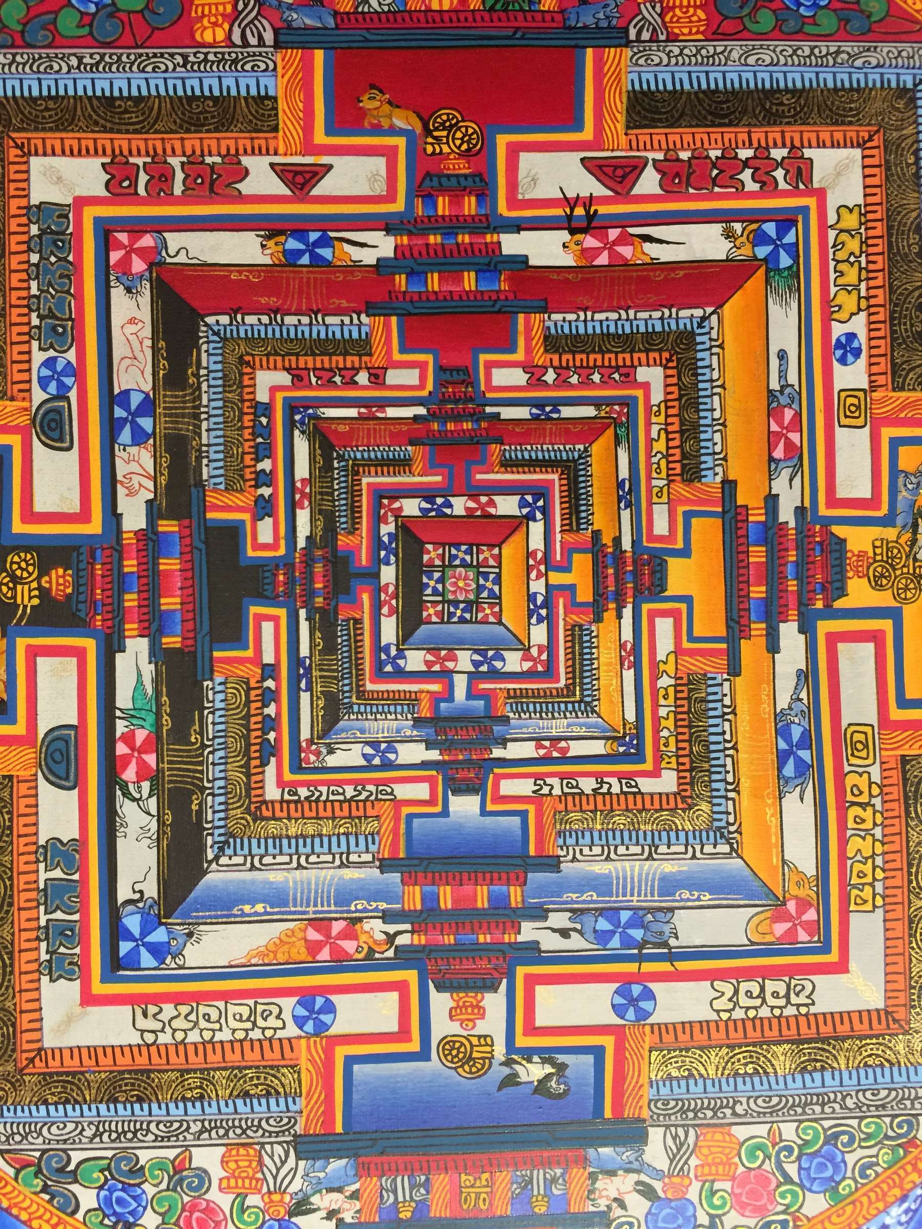 Tibetan Thangka <span Style=