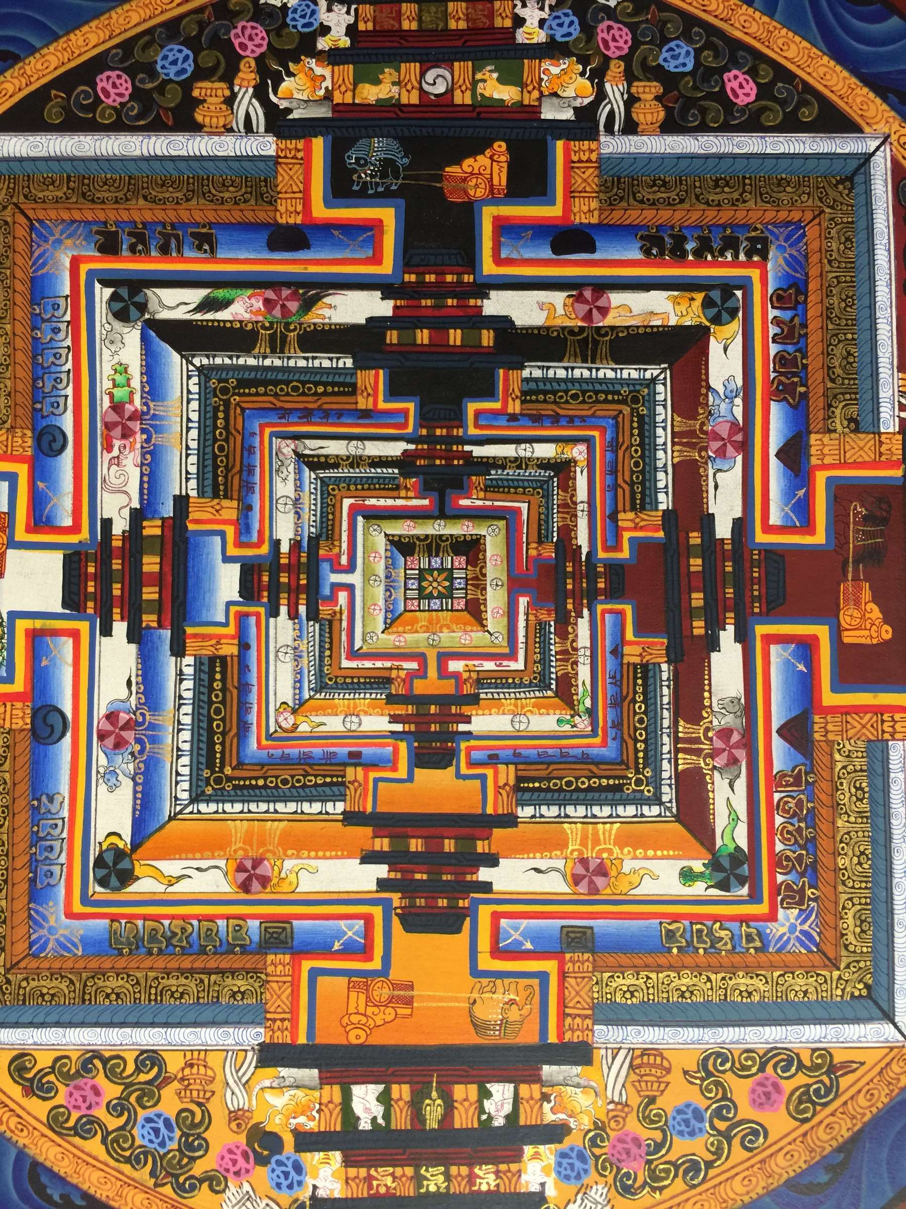 Tibetan Thangka <span Style=