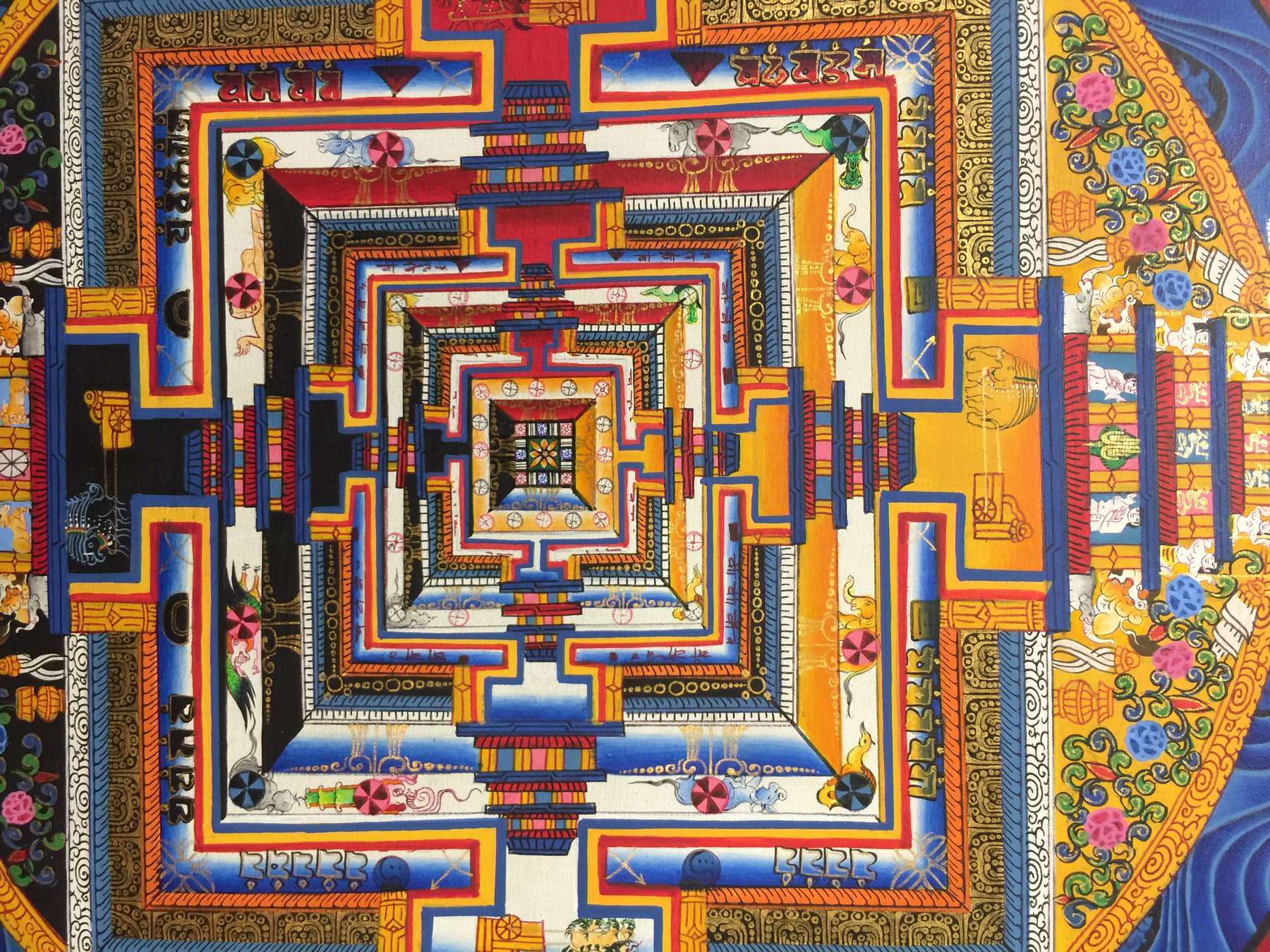 Tibetan Thangka <span Style=