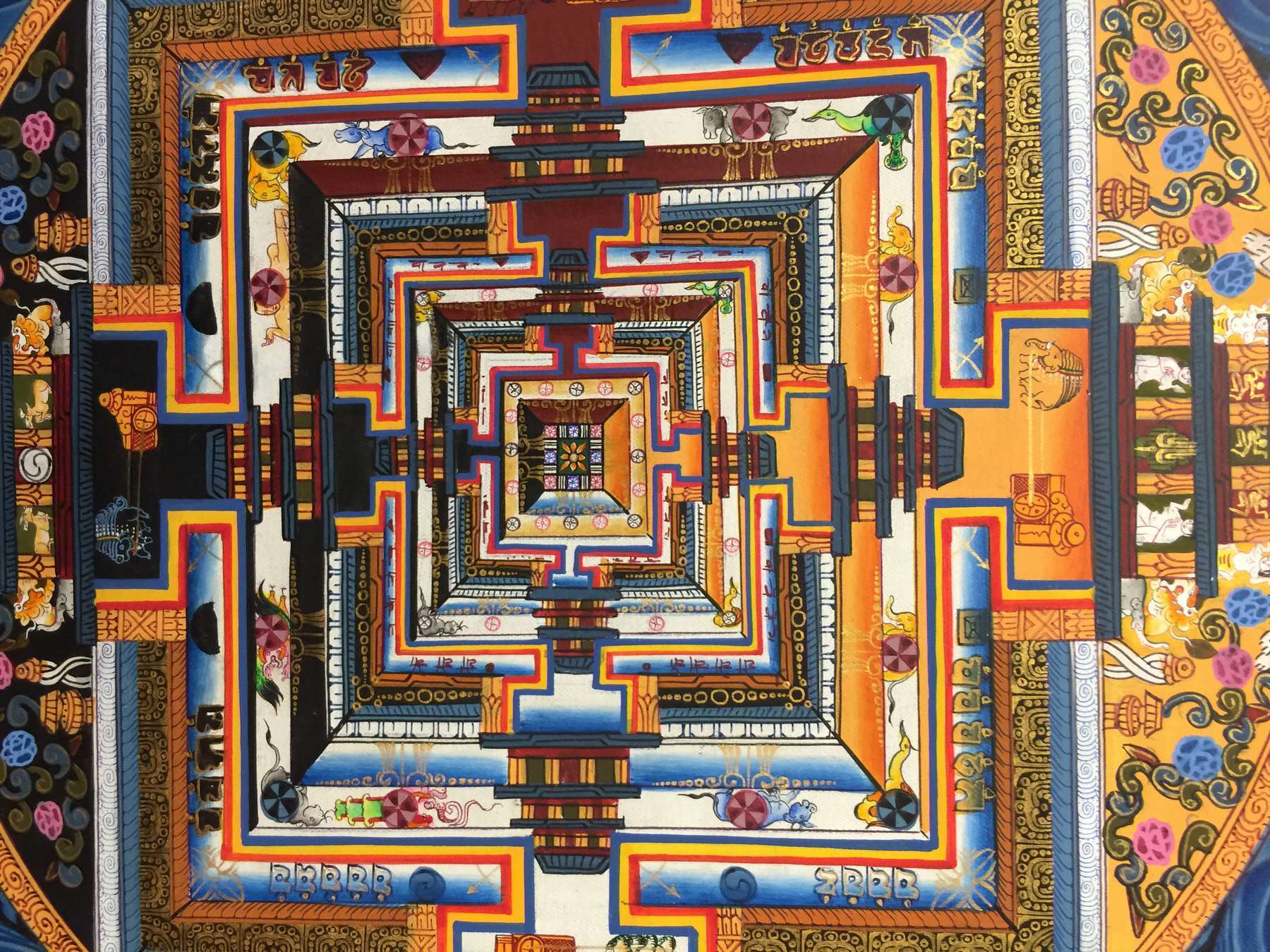 Tibetan Thangka <span Style=