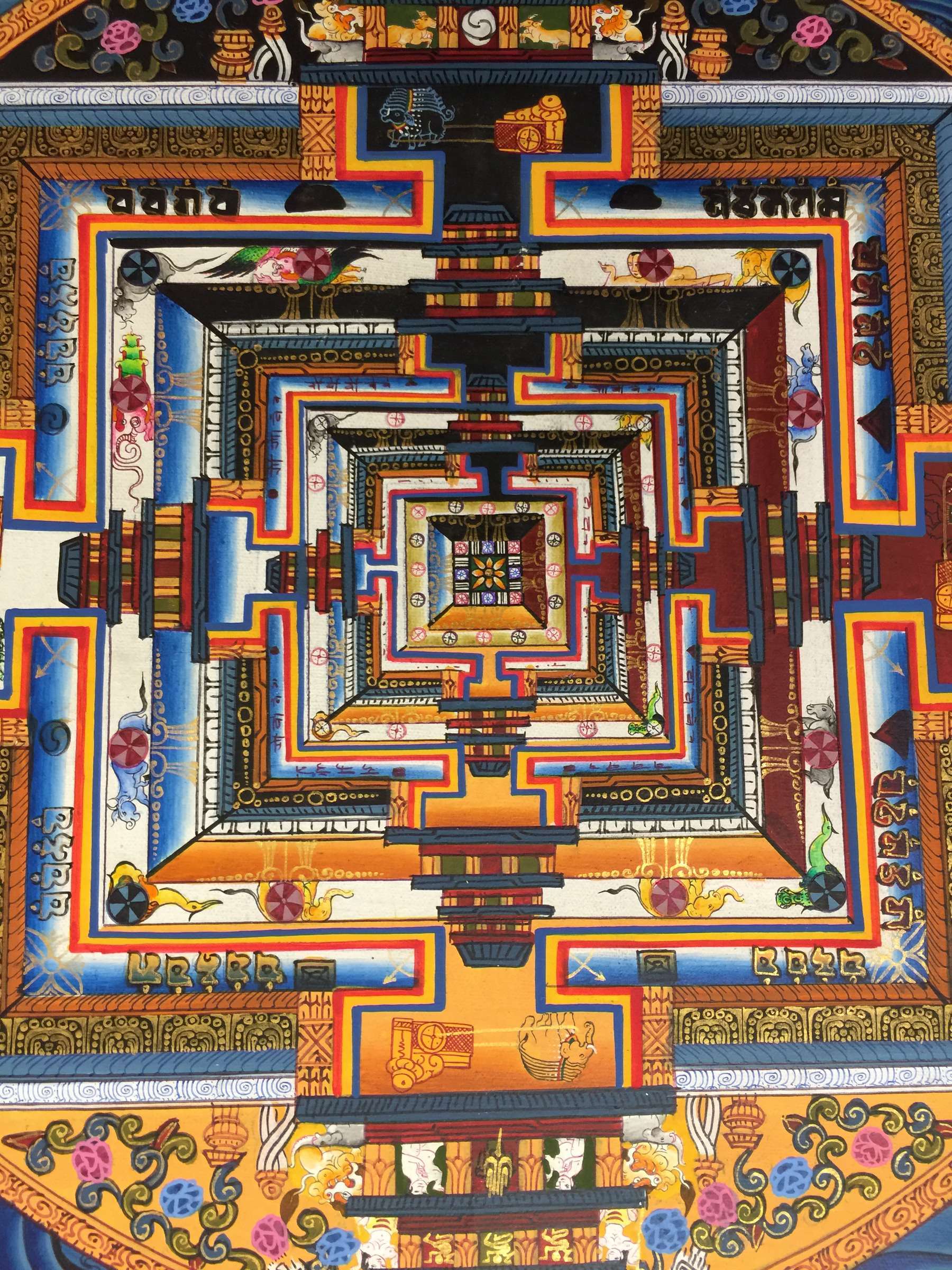 Tibetan Thangka <span Style=