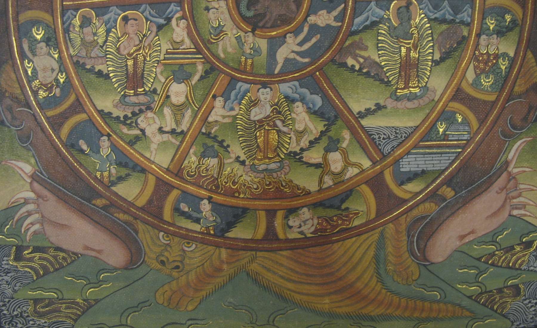 tibetan thangka wheel of life