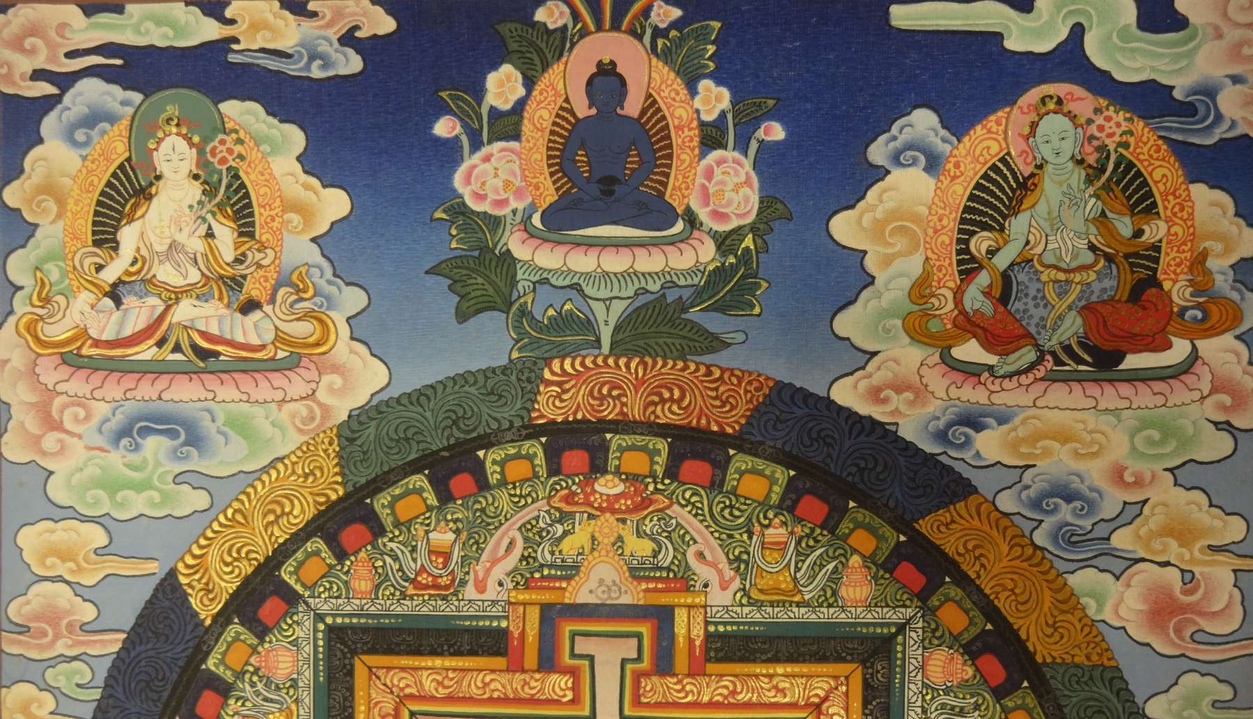 Tibetan Thangka <span Style=