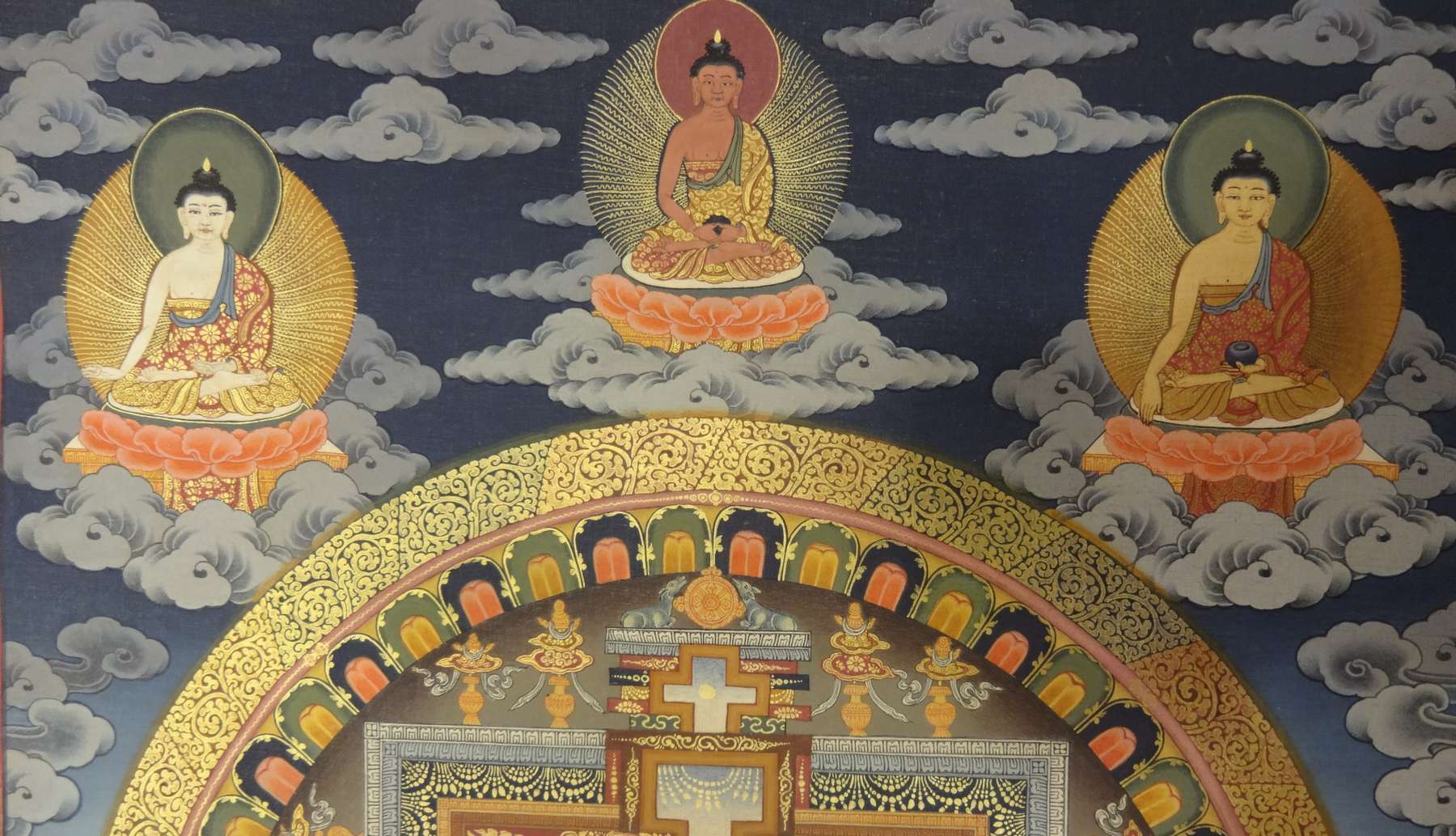 Tibetan Thangka <span Style=