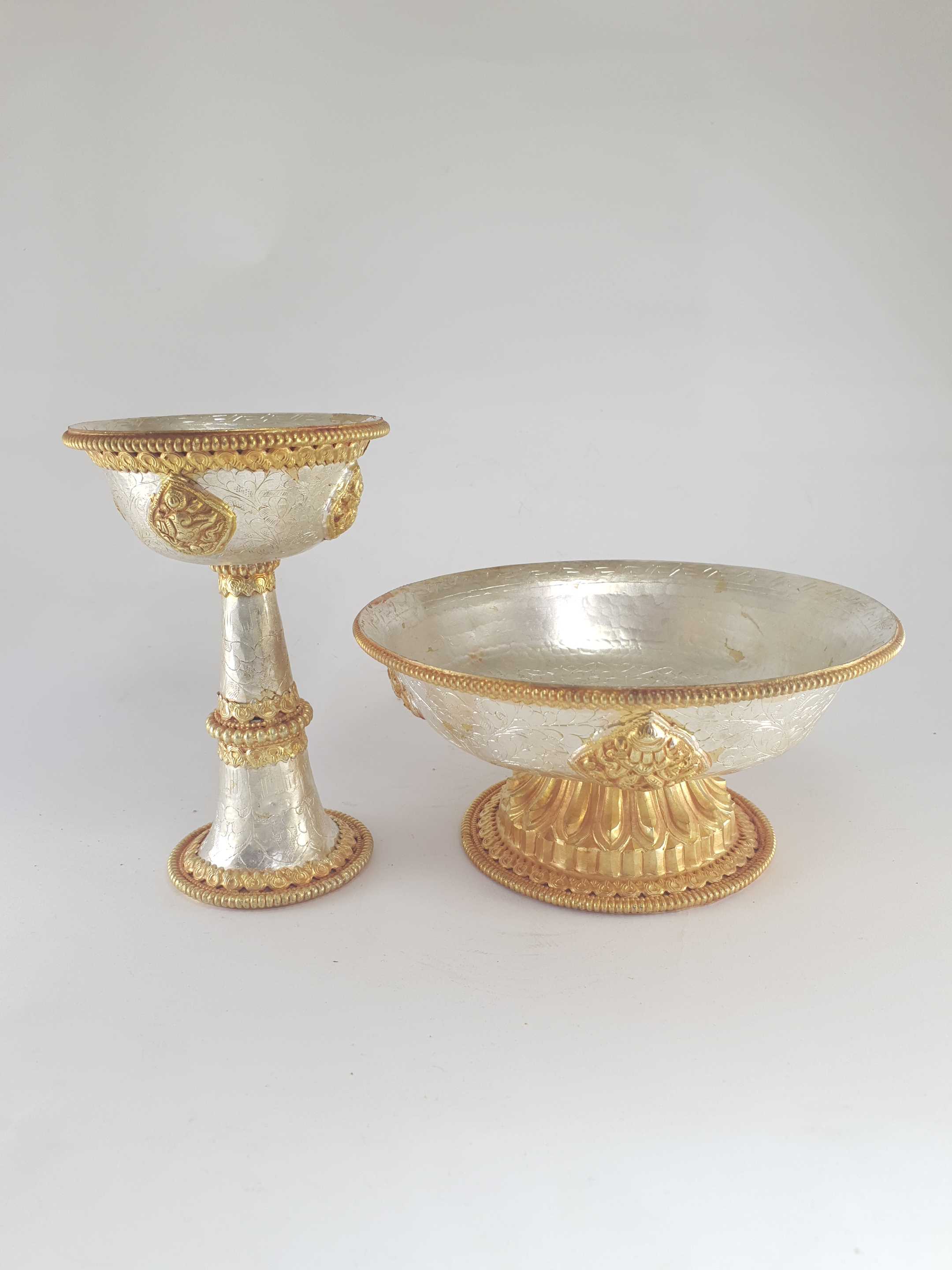 Serkyem Offering Or The Golden Drink Offering, silver And Gold Plated