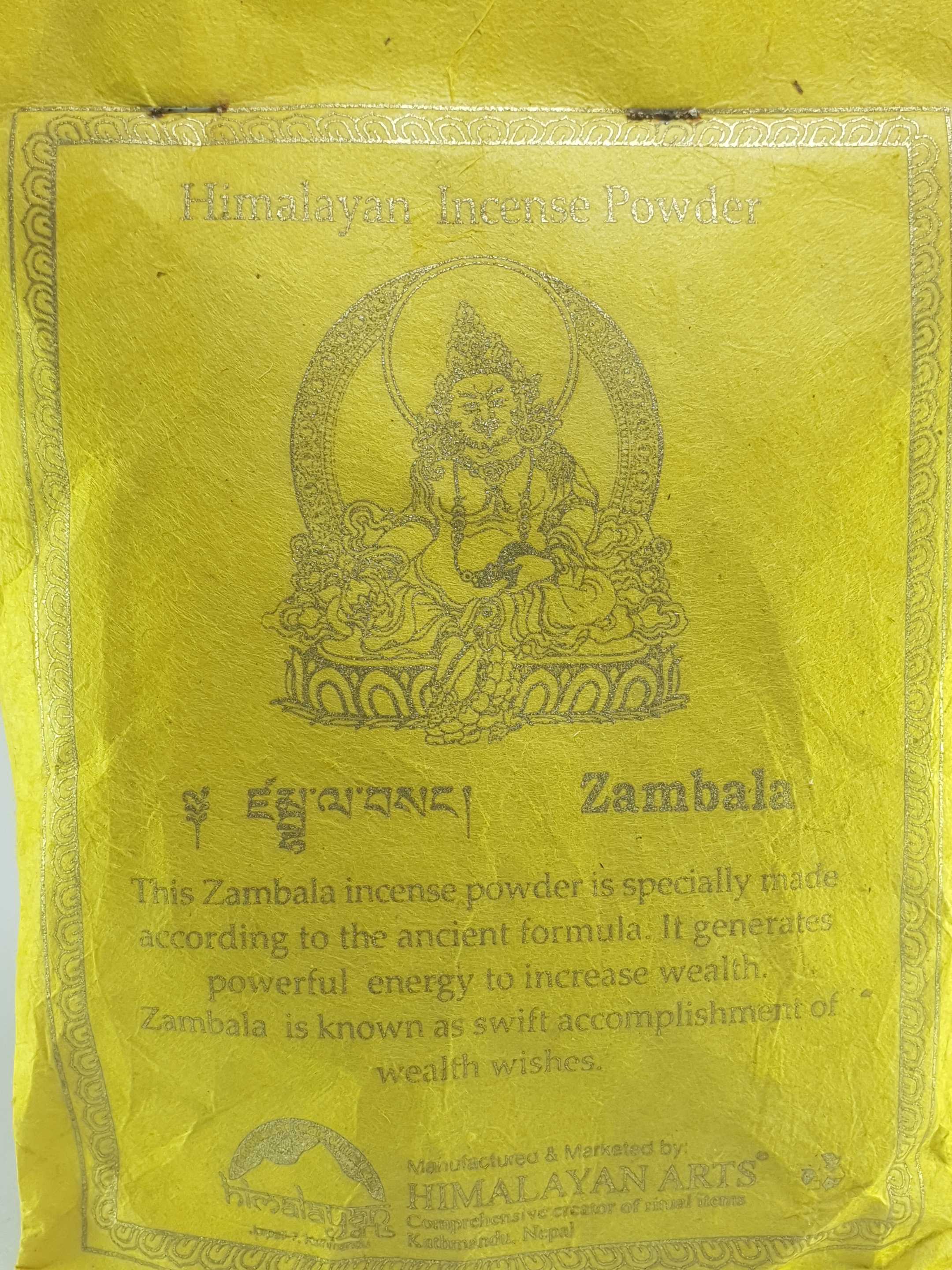 Zambala Himalayan Incense Powder, paper Bag