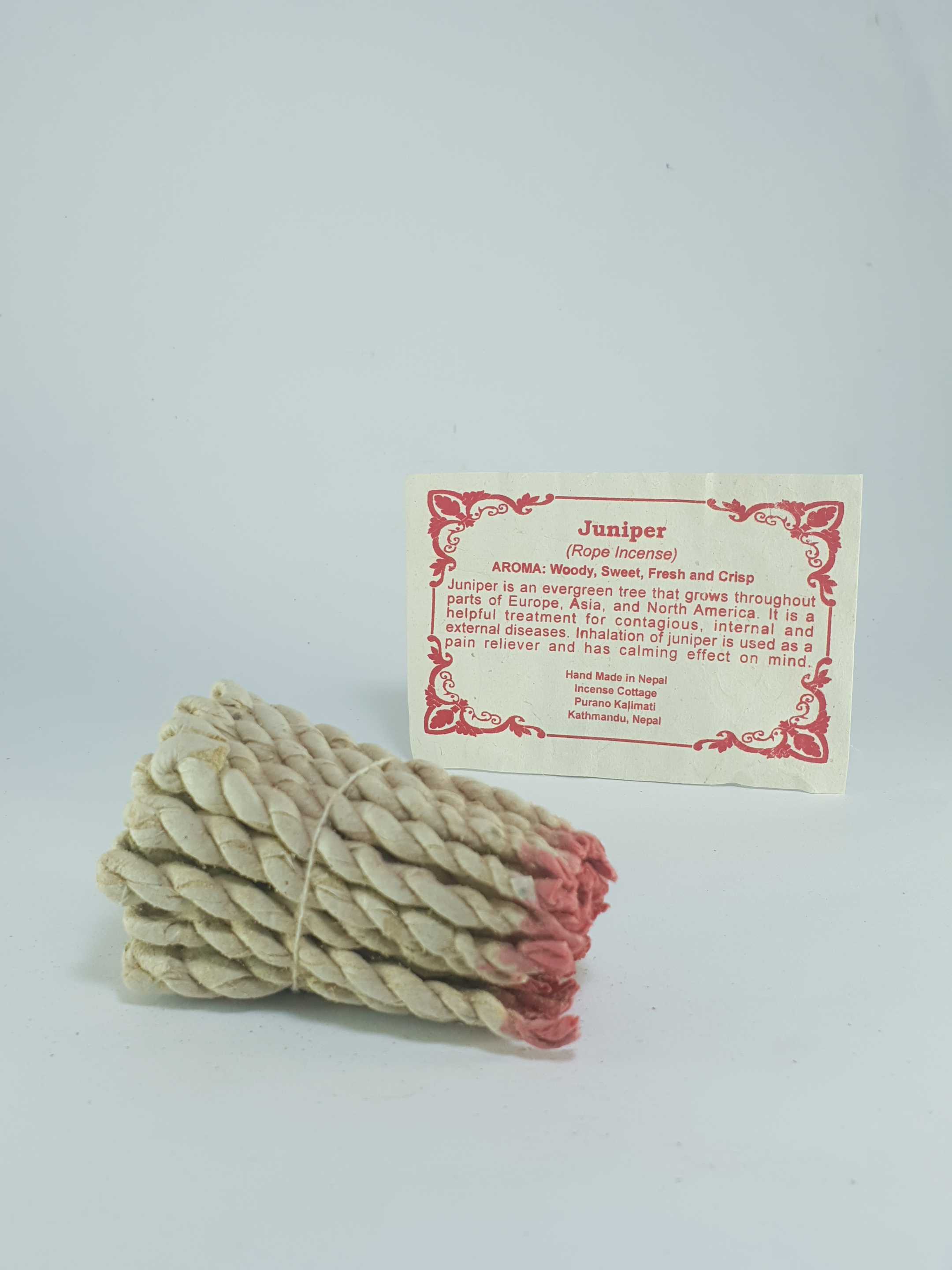 Juniper: Traditional Handmade Rope Incense