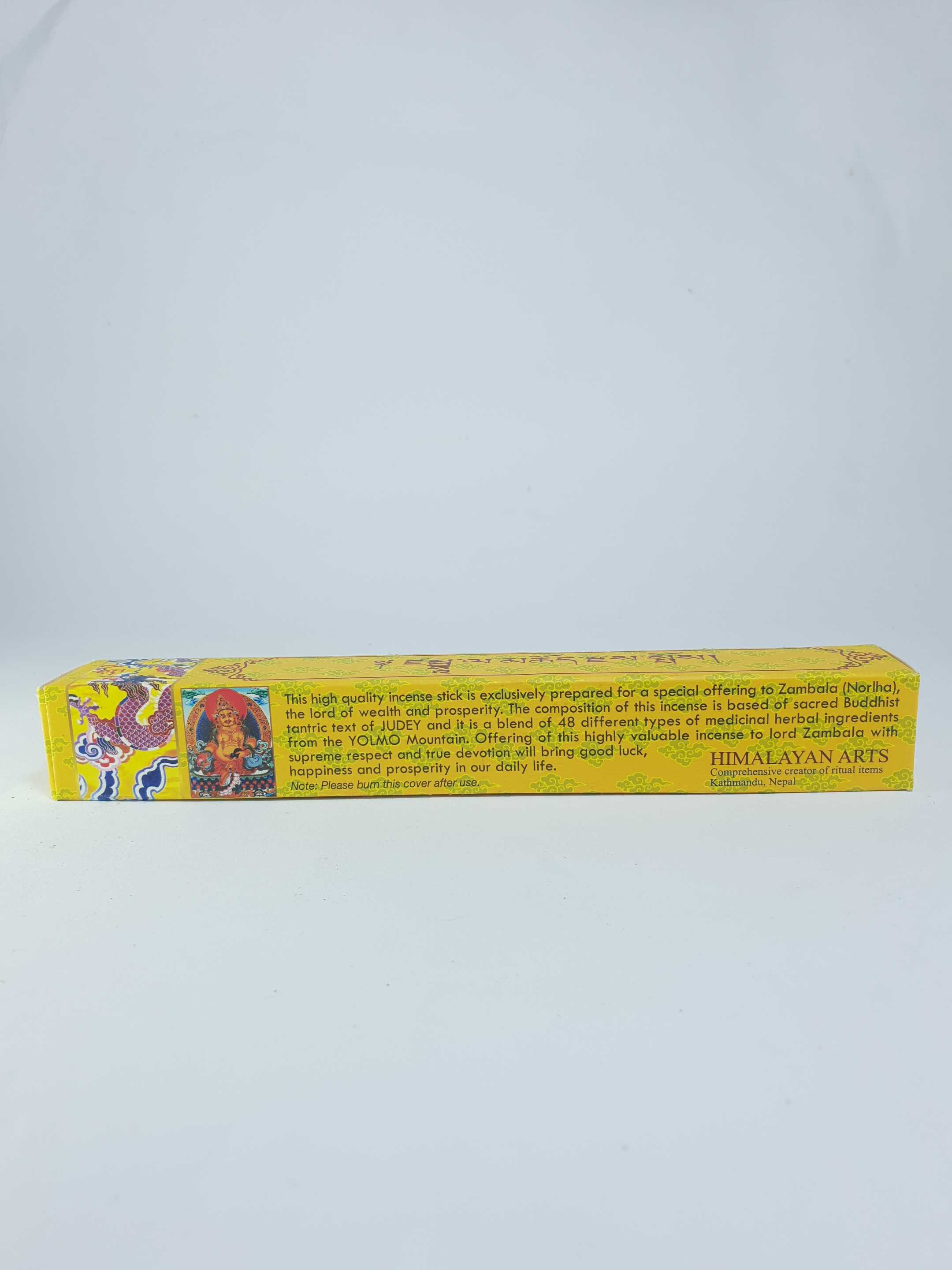 Yellow Jambhala - Zambala Prayer Buddhist Incense