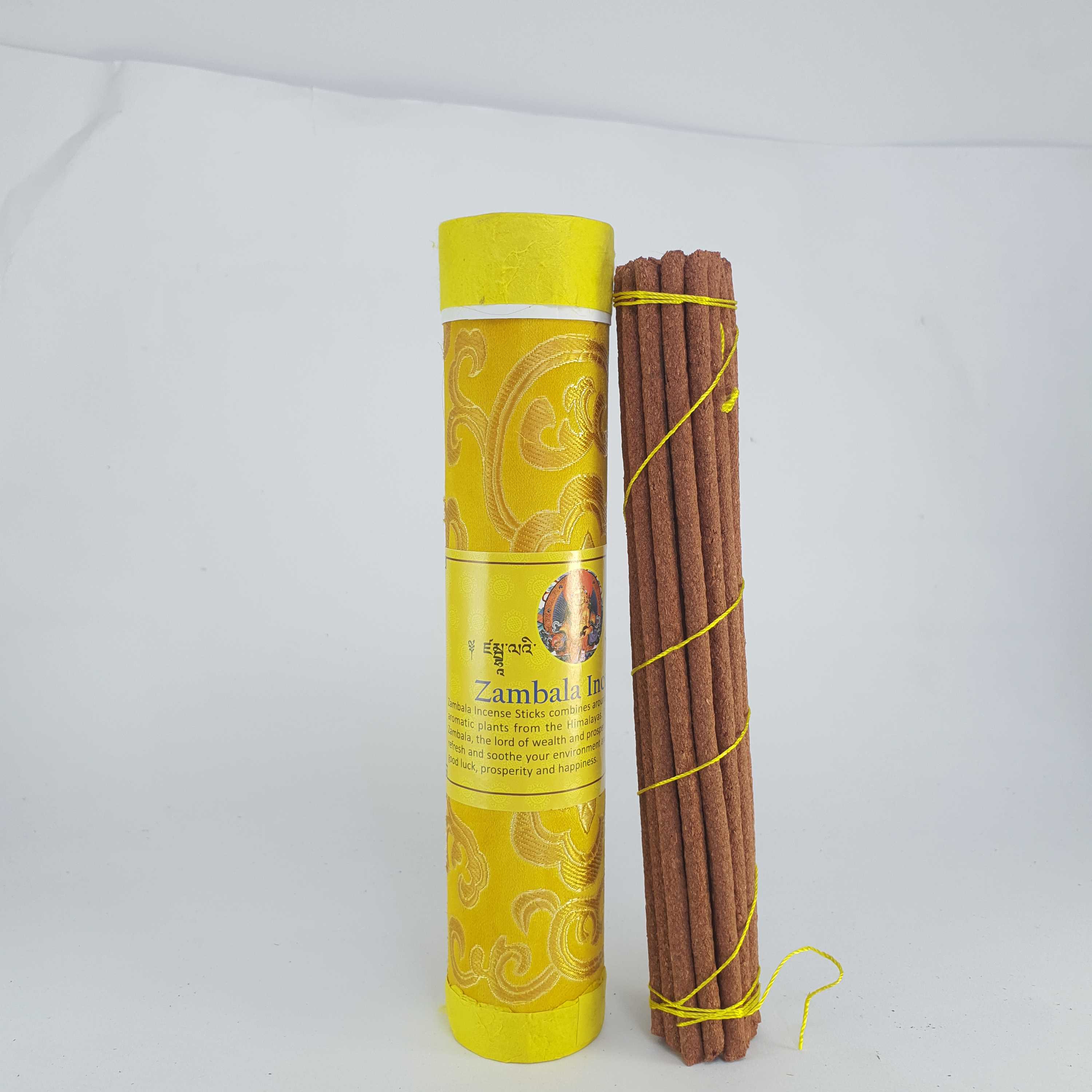 Yellow Jambhala - Zambala Buddhist Herbal Incense tube