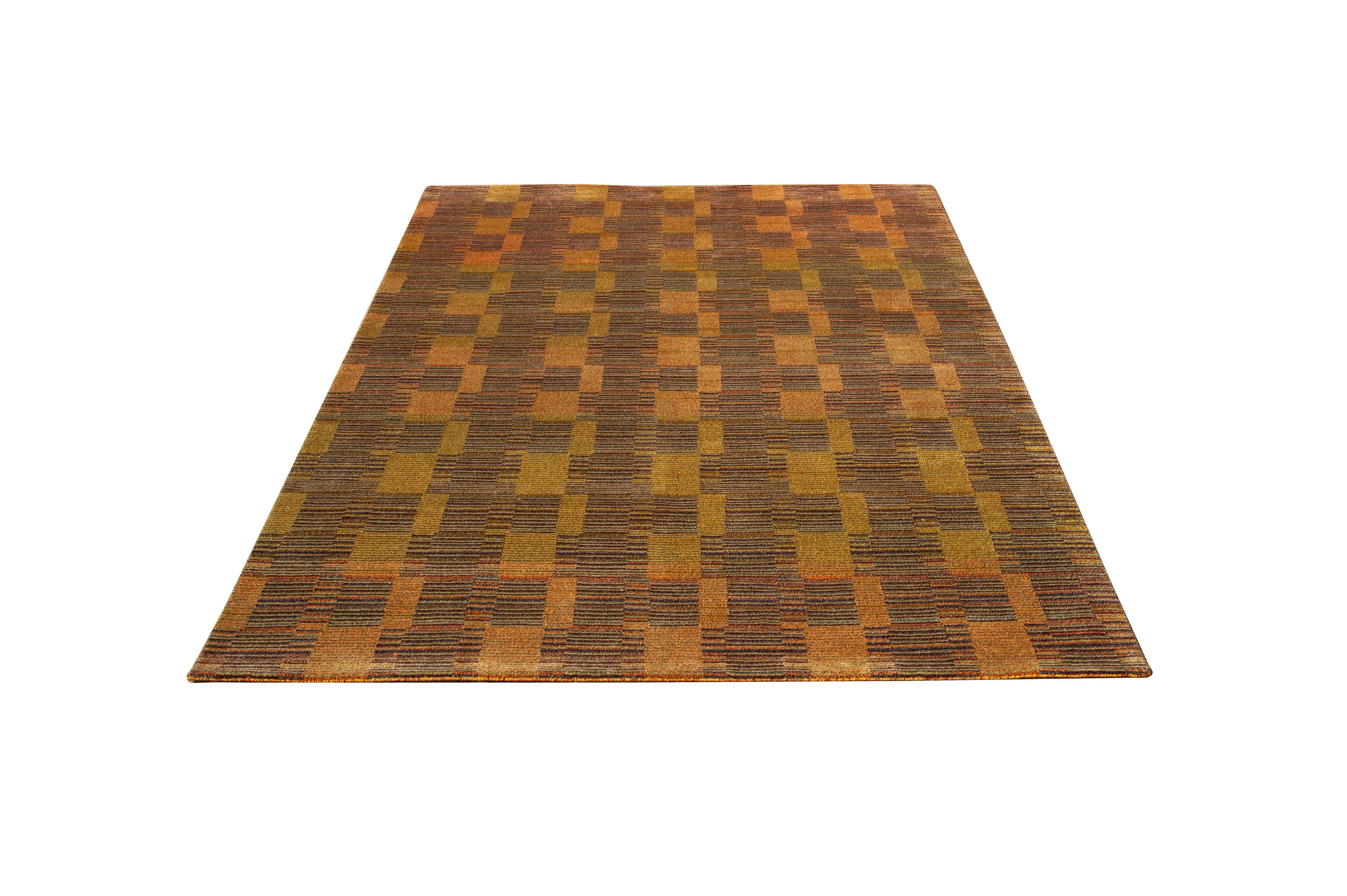 Nepali Handmade Woolen Contemporary Carpet, 60 Knots