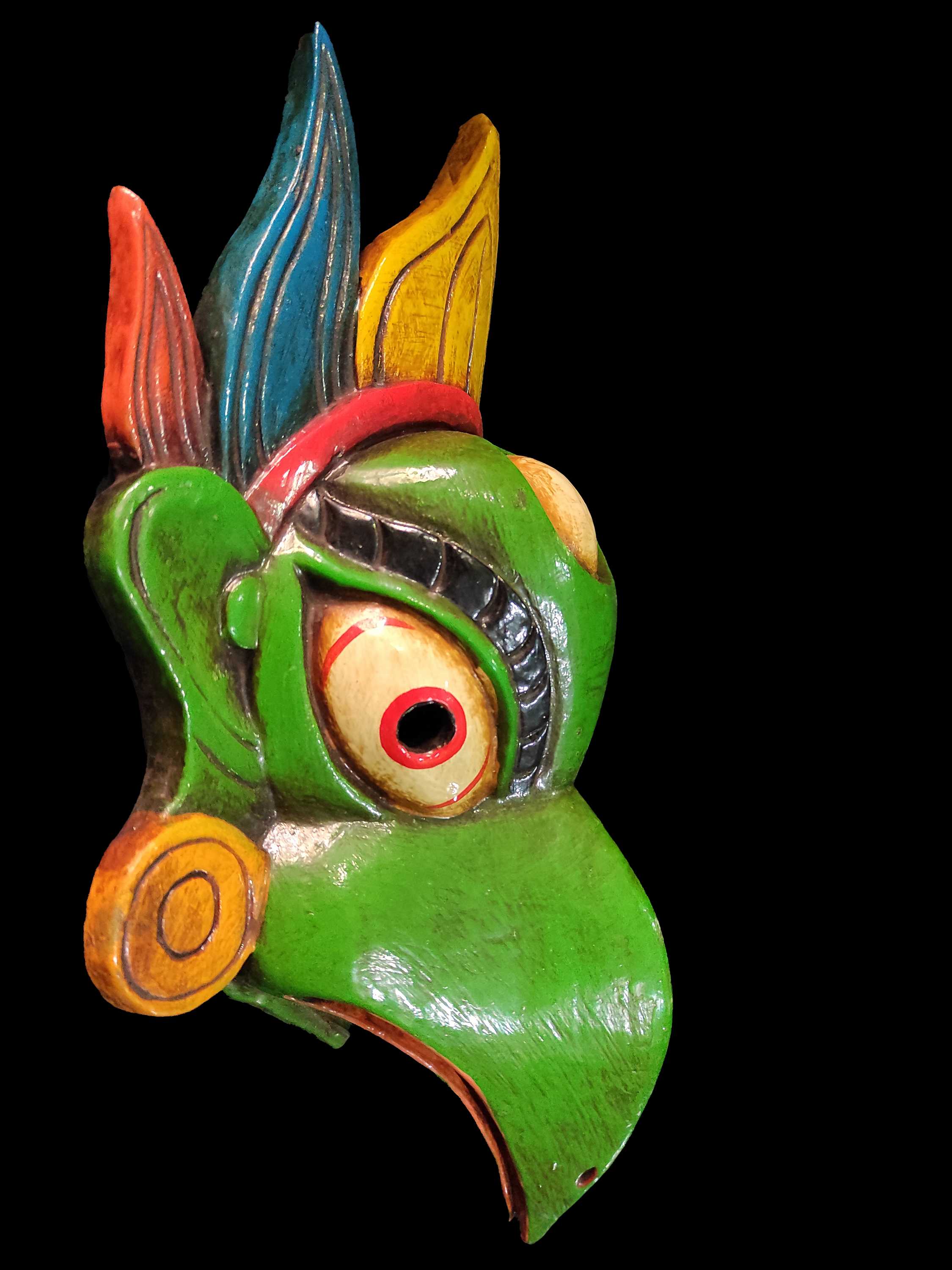 Garuda Mask, Handmade Wooden Mask <span Style=