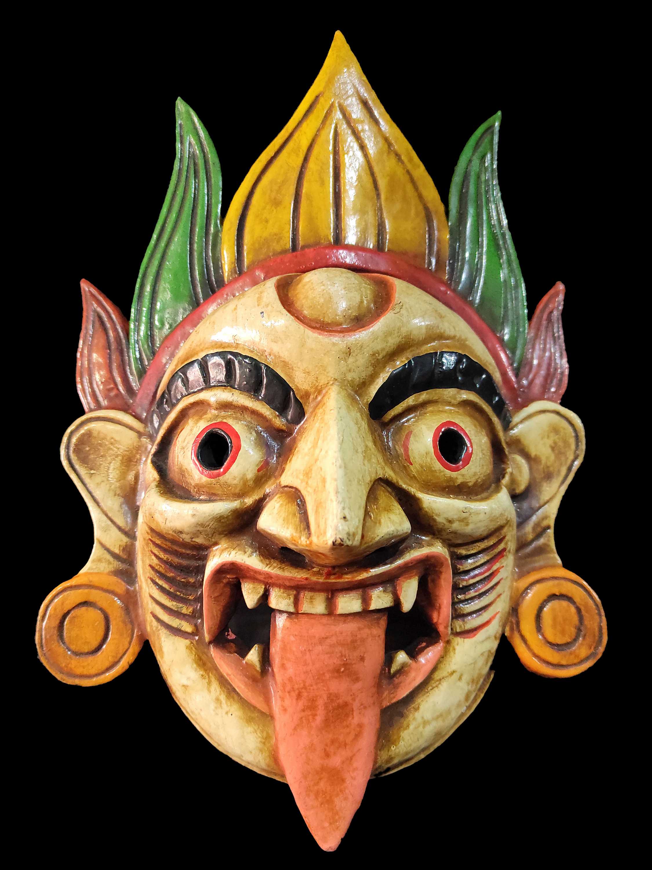 Handmade Wooden Mask <span Style=
