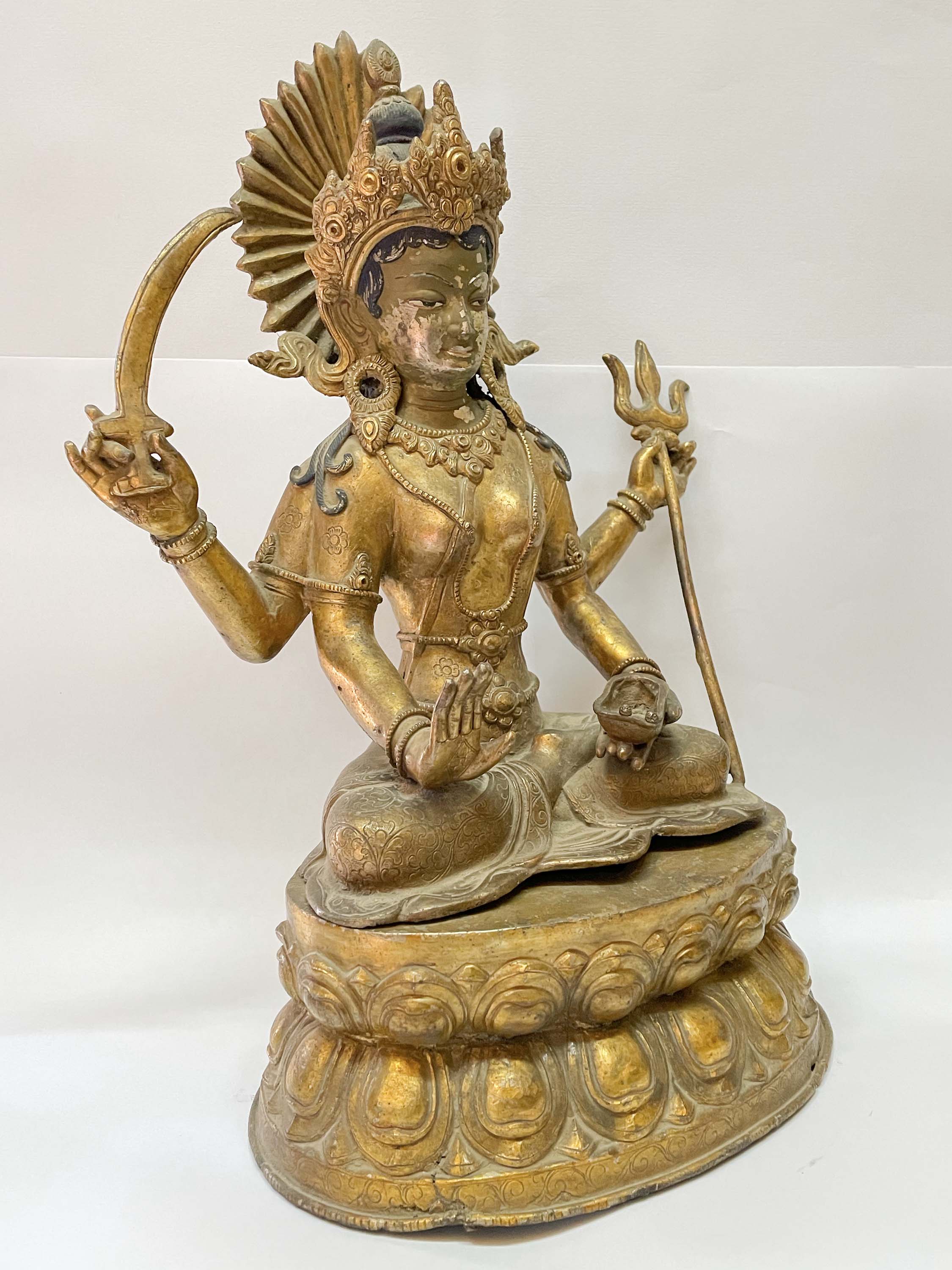 Antique Handmade Statue <span Style=