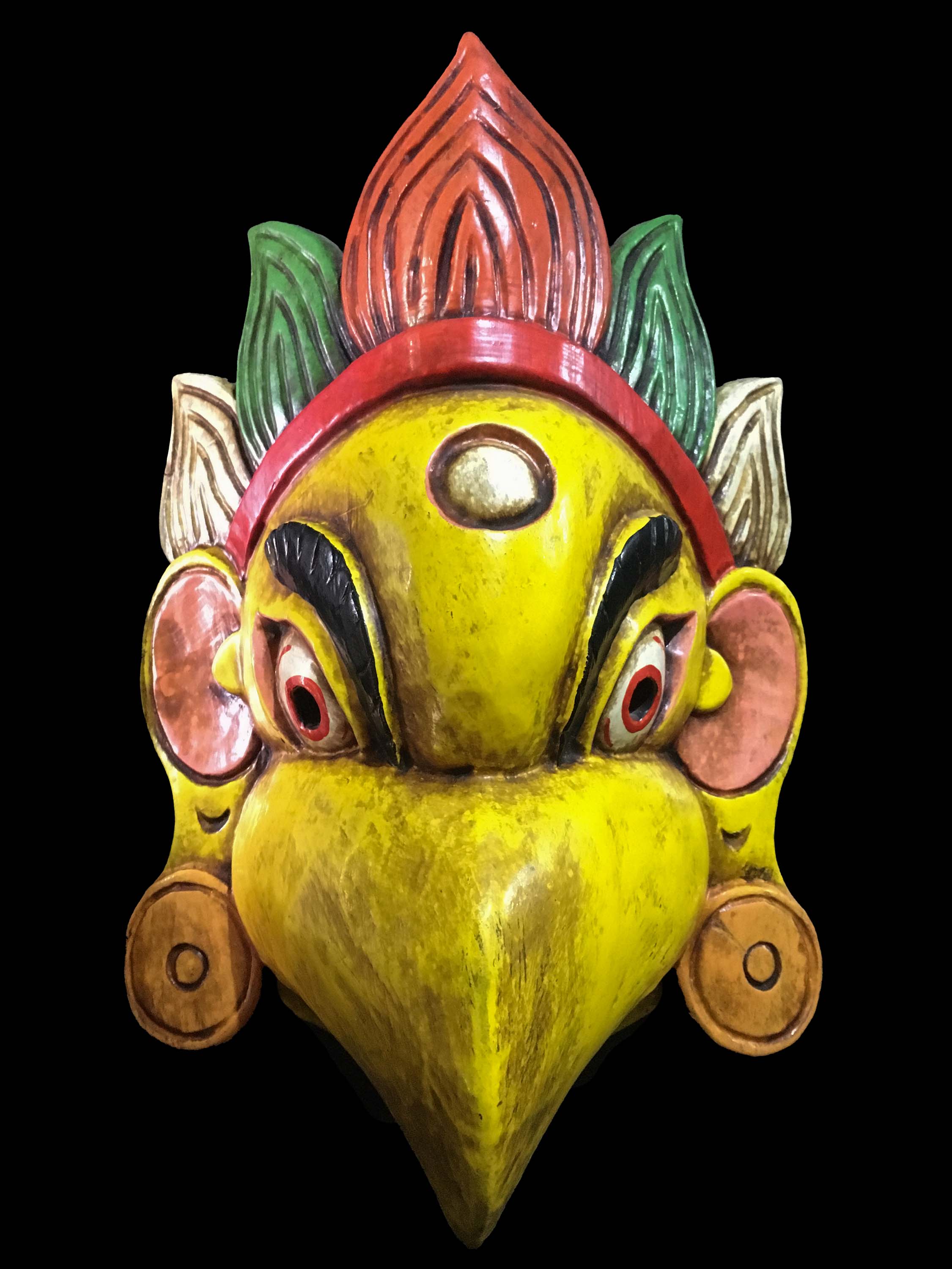 Garuda Mask, Handmade Wooden Mask, <span Style=