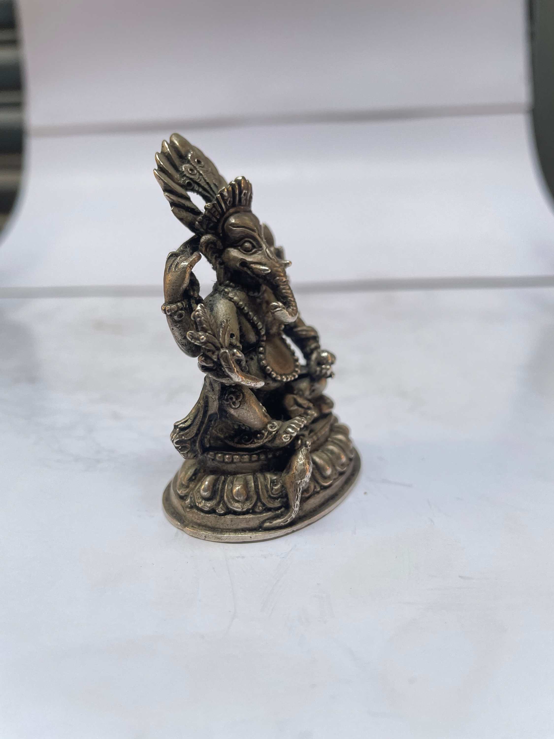 master Quality, Sterling Silver, 86 Gram Statue Of Ganesh, old Stock