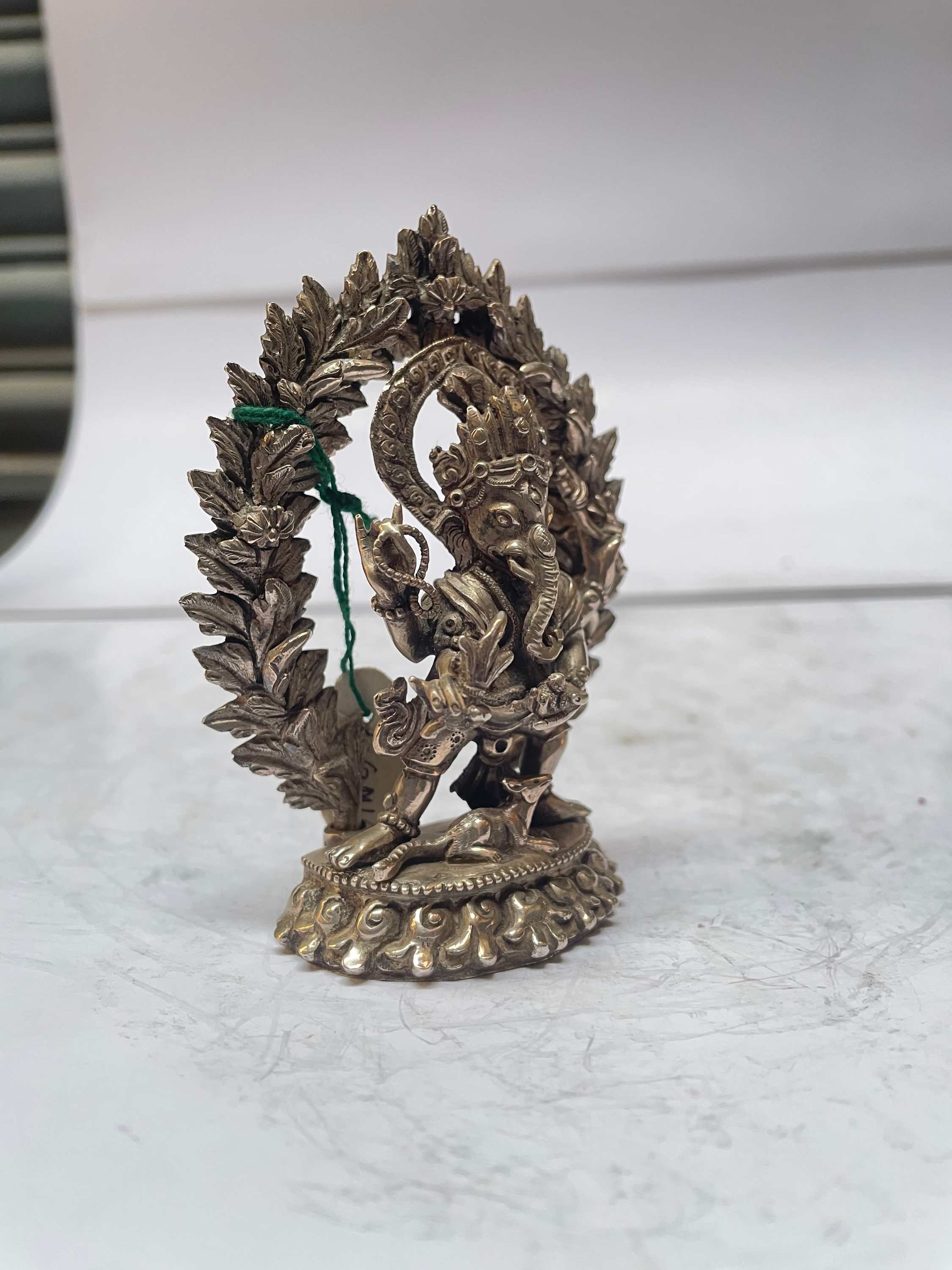 master Quality, Sterling Silver, 183 Gram Statue Of Ganesh, old Stock