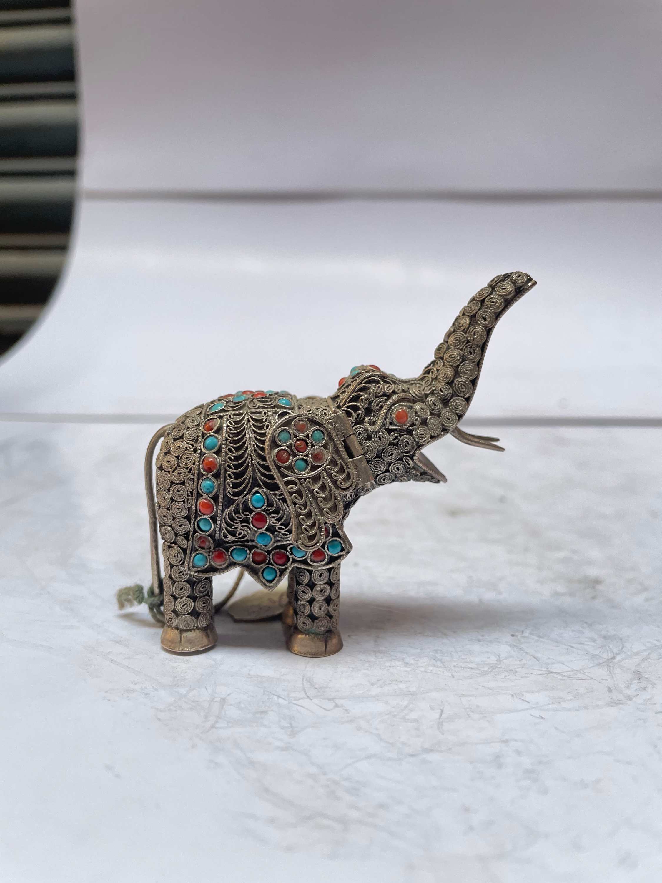 master Quality, Sterling Silver, 55 Gram Statue Of Elephant, old Stock