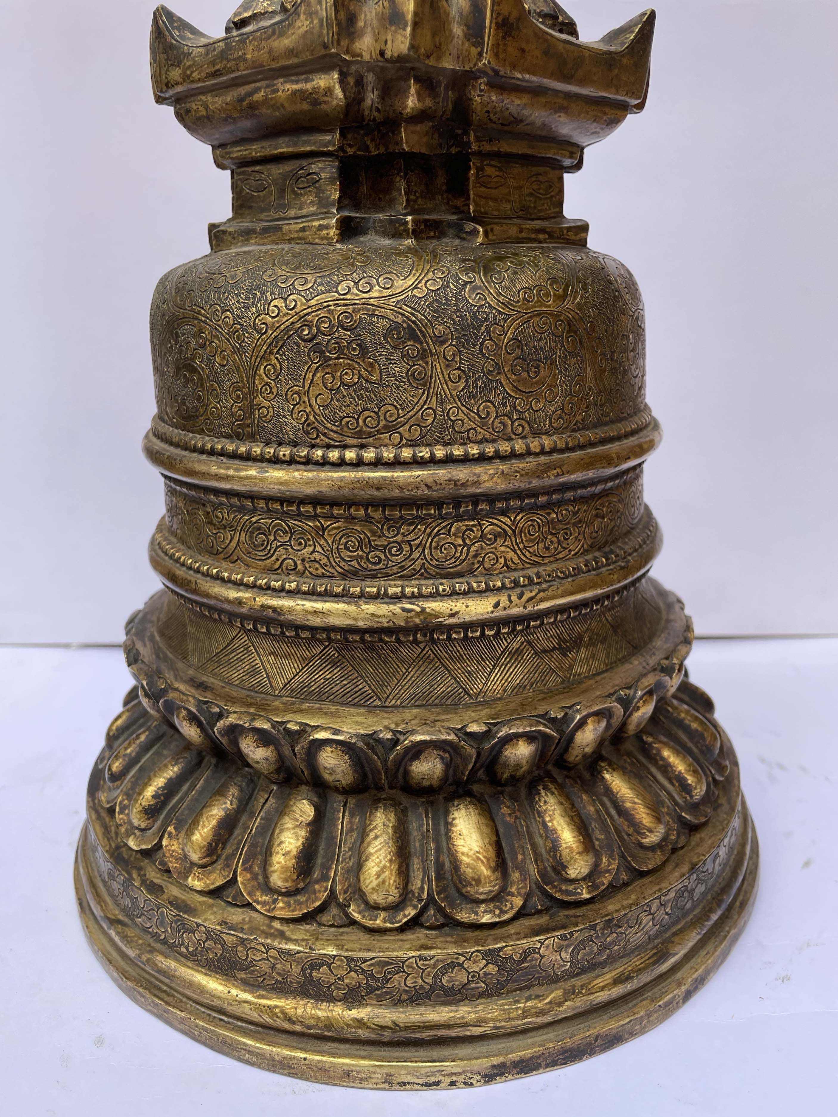 Buddhist Lotus Stupa Pepung Chorten, <span Style=