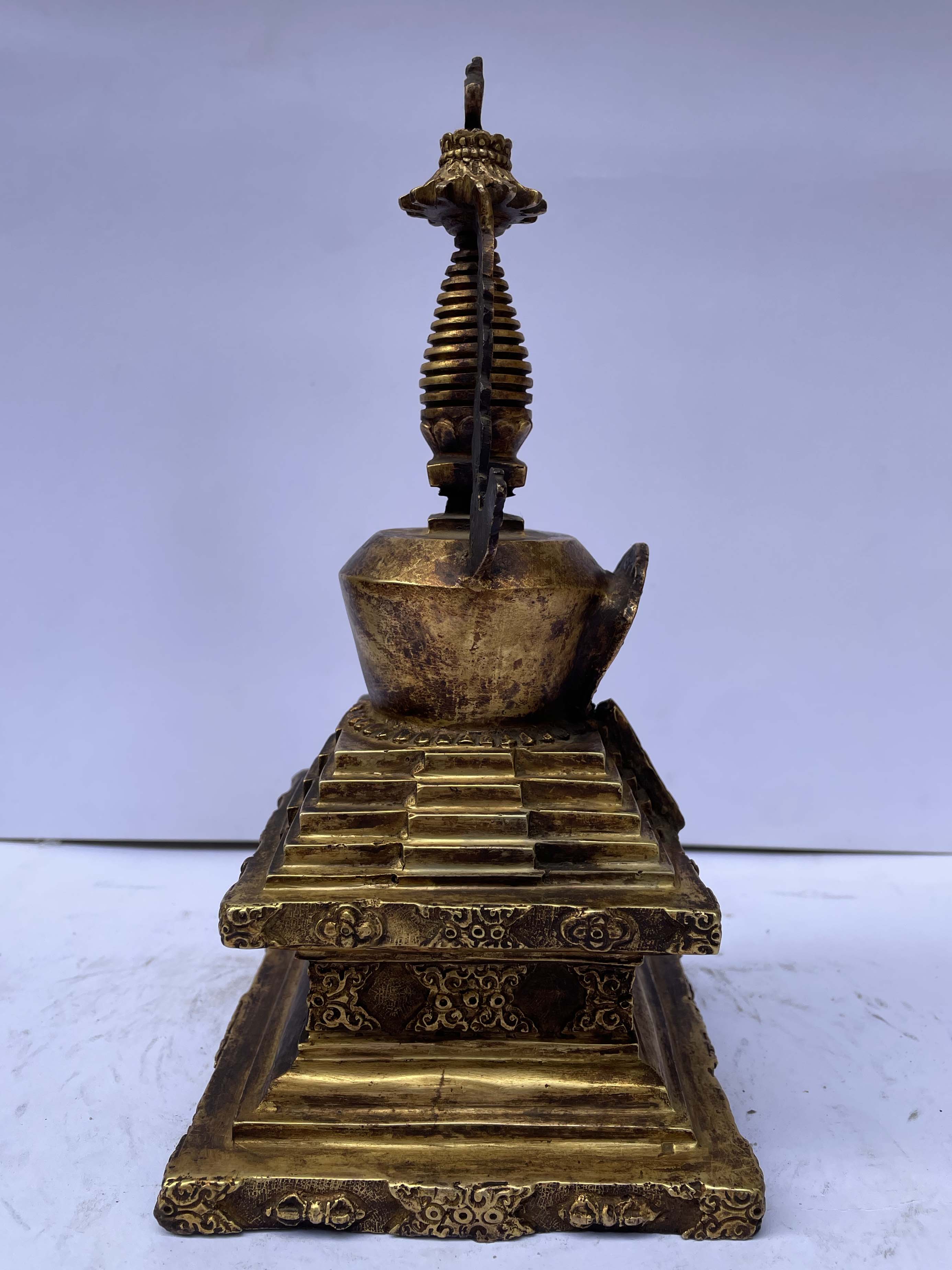 Buddhist Stupa Descent From God Realm -lhabab Chorten, <span Style=