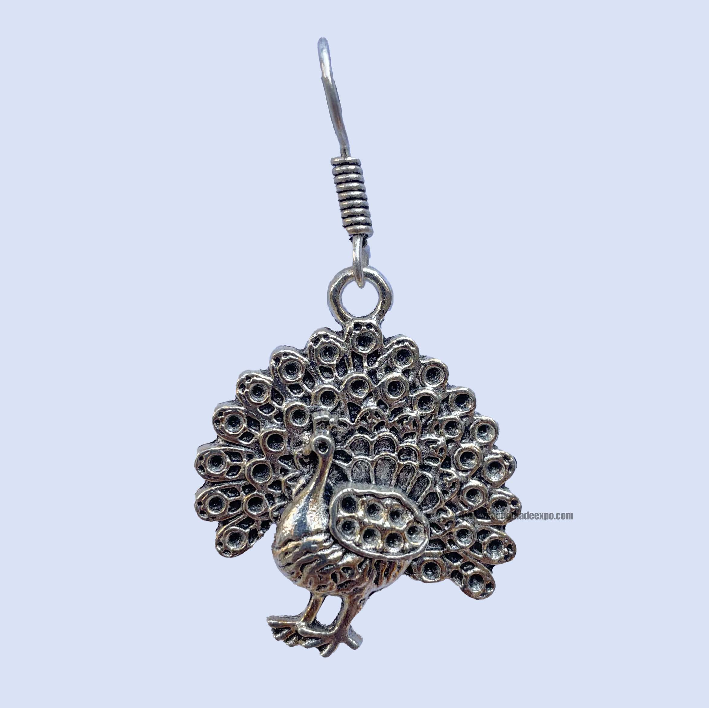 Metal Earring peacock Design